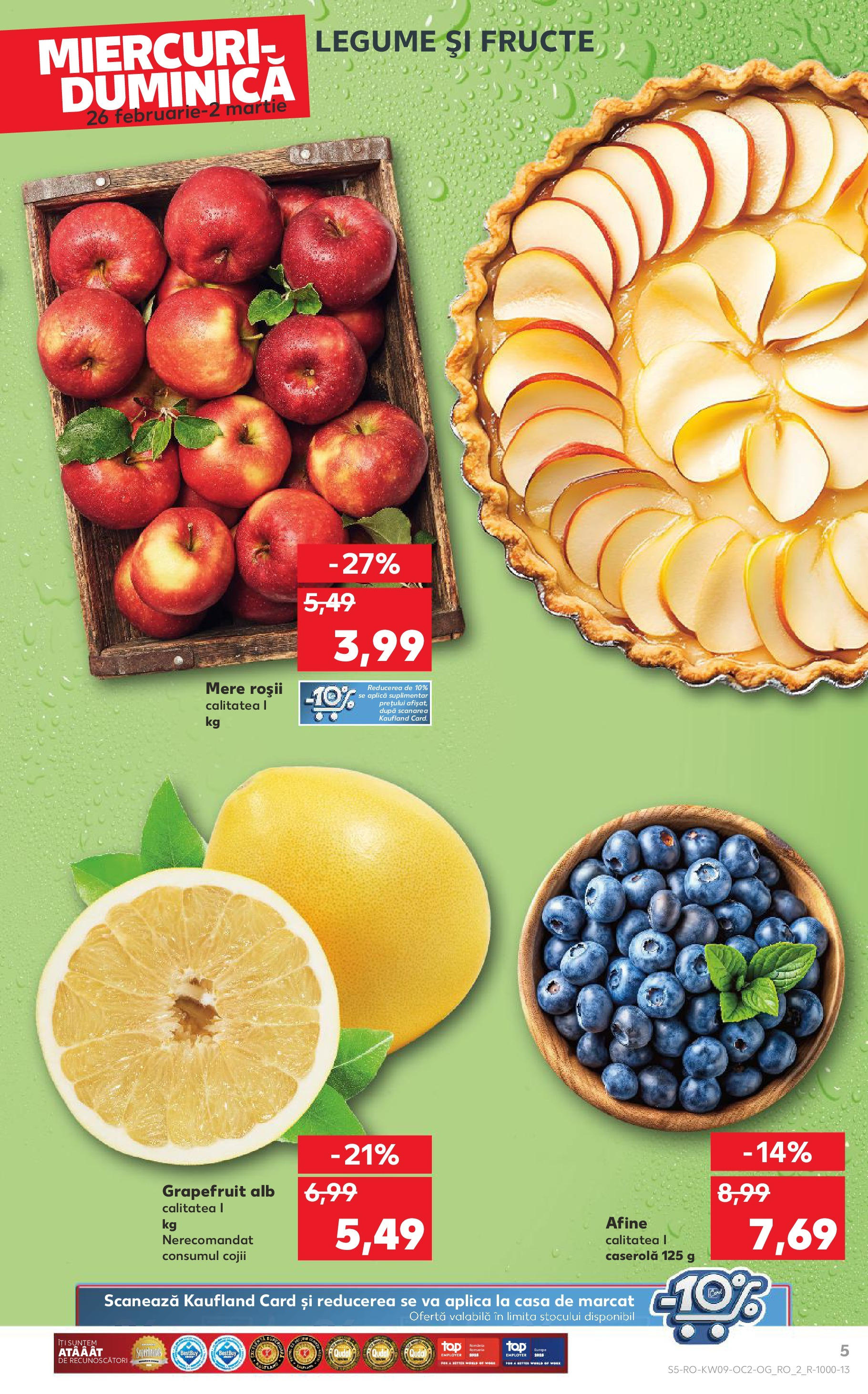 Catalog Kaufland 26 Februarie - 4 Martie 2025 | Pagina 5 | Produse: Mere, Roșii, Legume, Fructe