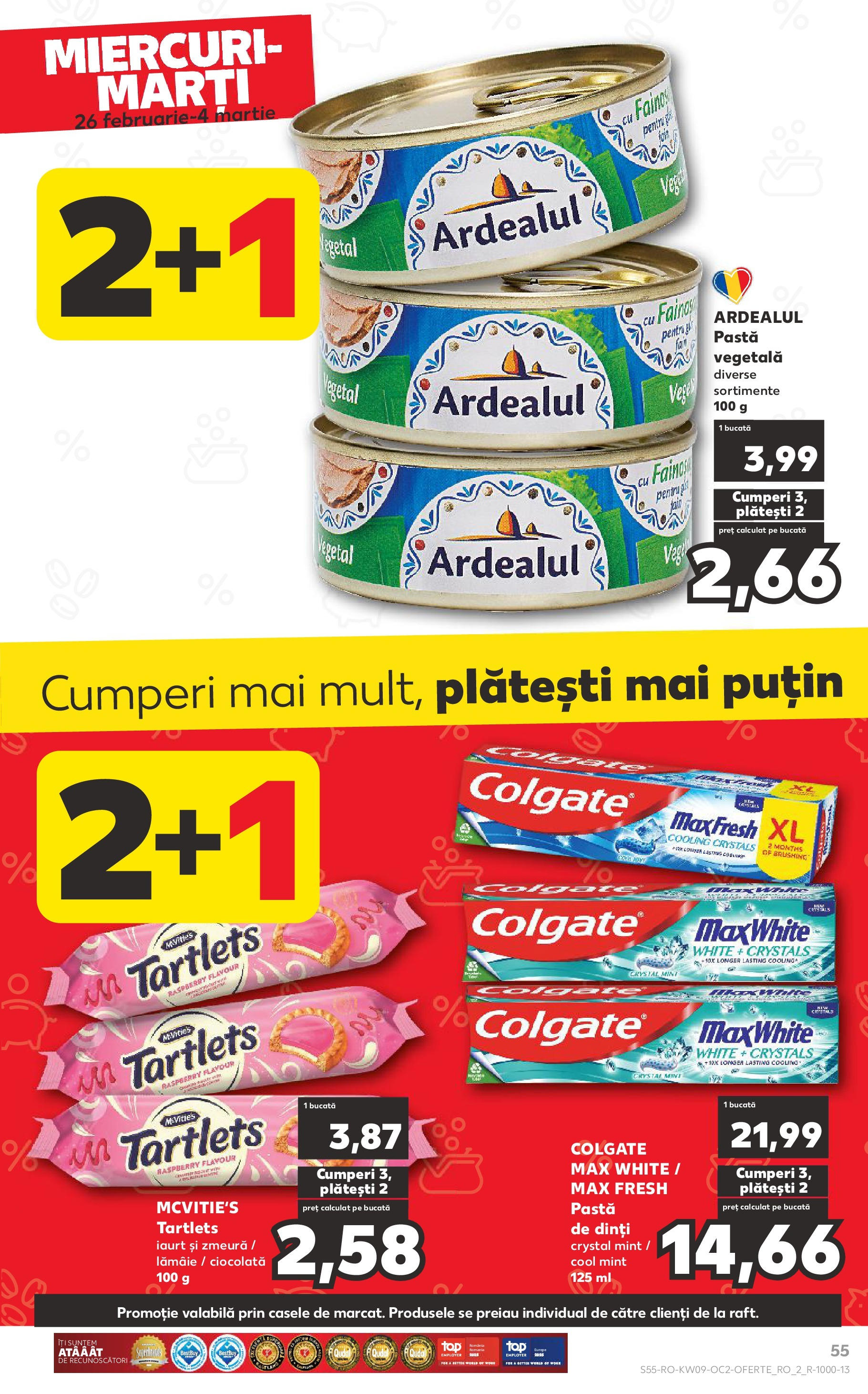 Catalog Kaufland 26 Februarie - 4 Martie 2025 | Pagina 55 | Produse: Zmeură, Iaurt, Ciocolată, Lămâie
