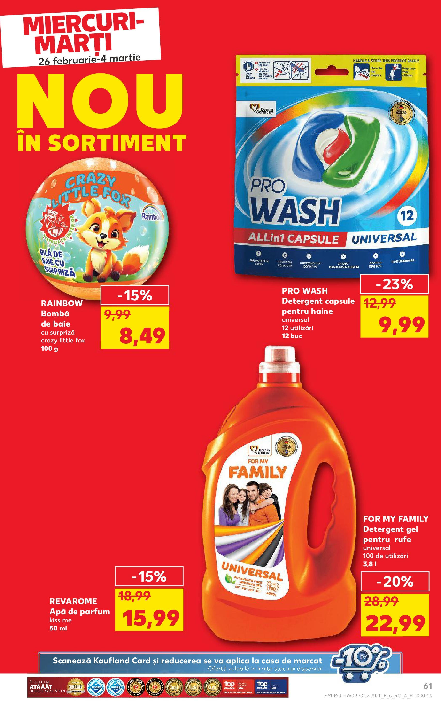 Catalog Kaufland 26 Februarie - 4 Martie 2025 | Pagina 61 | Produse: Apă de parfum, Parfum, Haine, Apă
