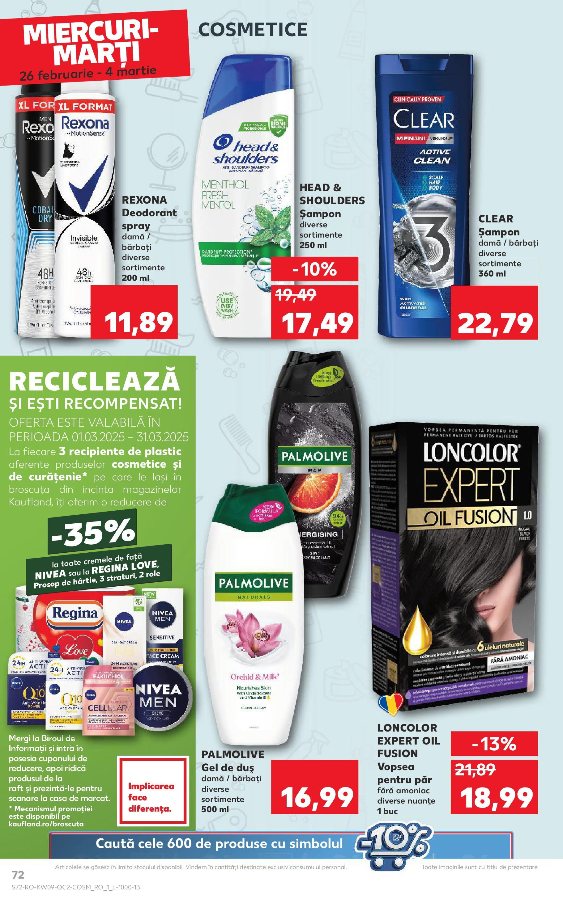 Catalog Kaufland 26 Februarie - 4 Martie 2025 | Pagina 72 | Produse: Body, Role, Recipiente, Deodorant
