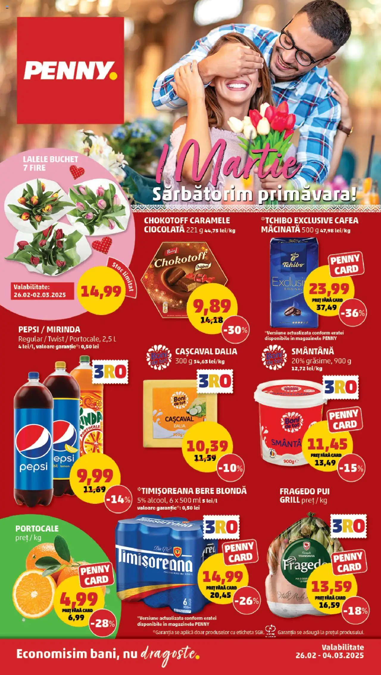 Catalog PENNY Market 26 Februarie - 4 Martie 2025 | Pagina 1 | Produse: Grill, Cafea, Portocale, Smântână