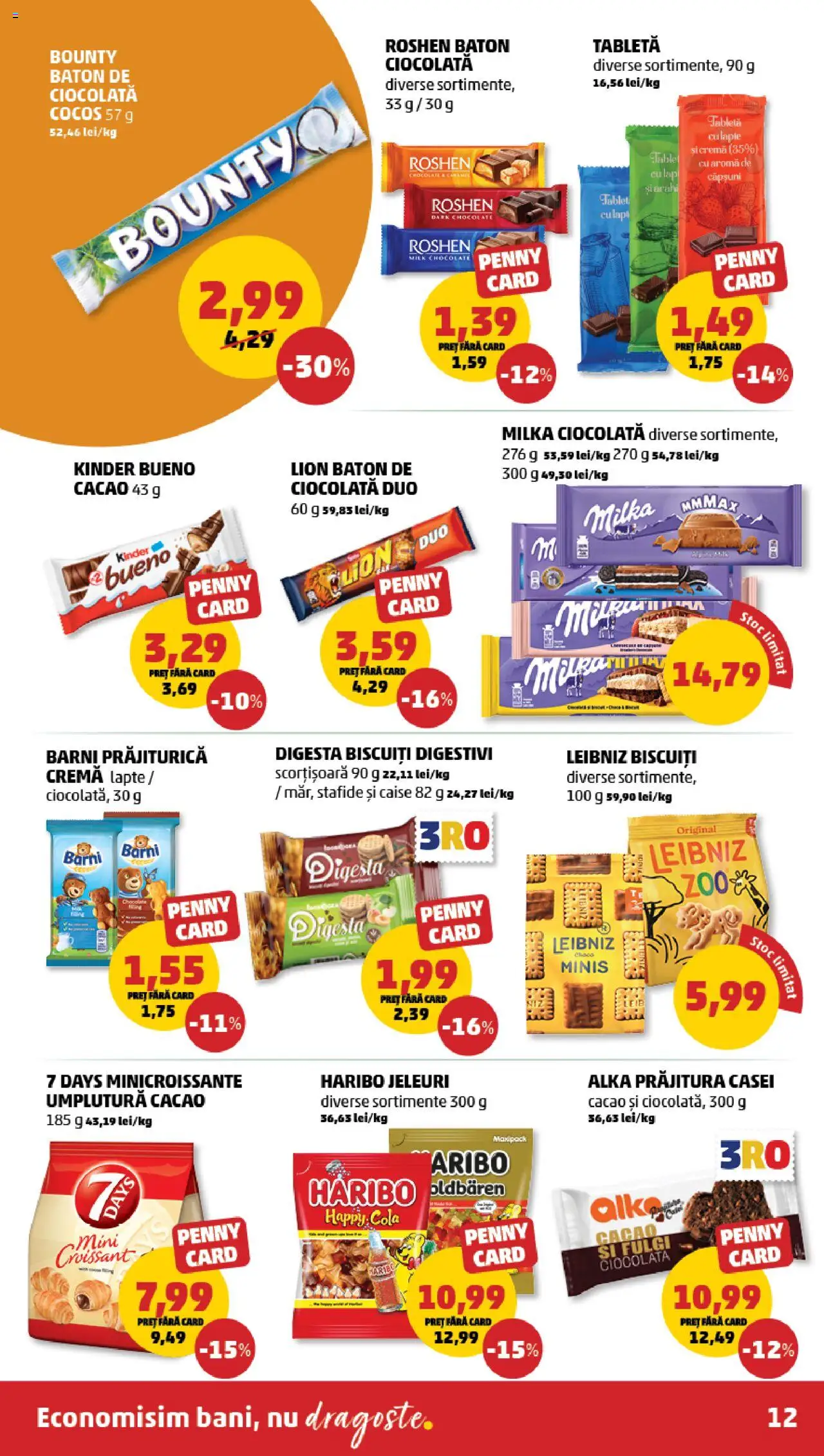 Catalog PENNY Market 26 Februarie - 4 Martie 2025 | Pagina 12 | Produse: Ciocolată, Biscuiți, Stafide, Jeleuri