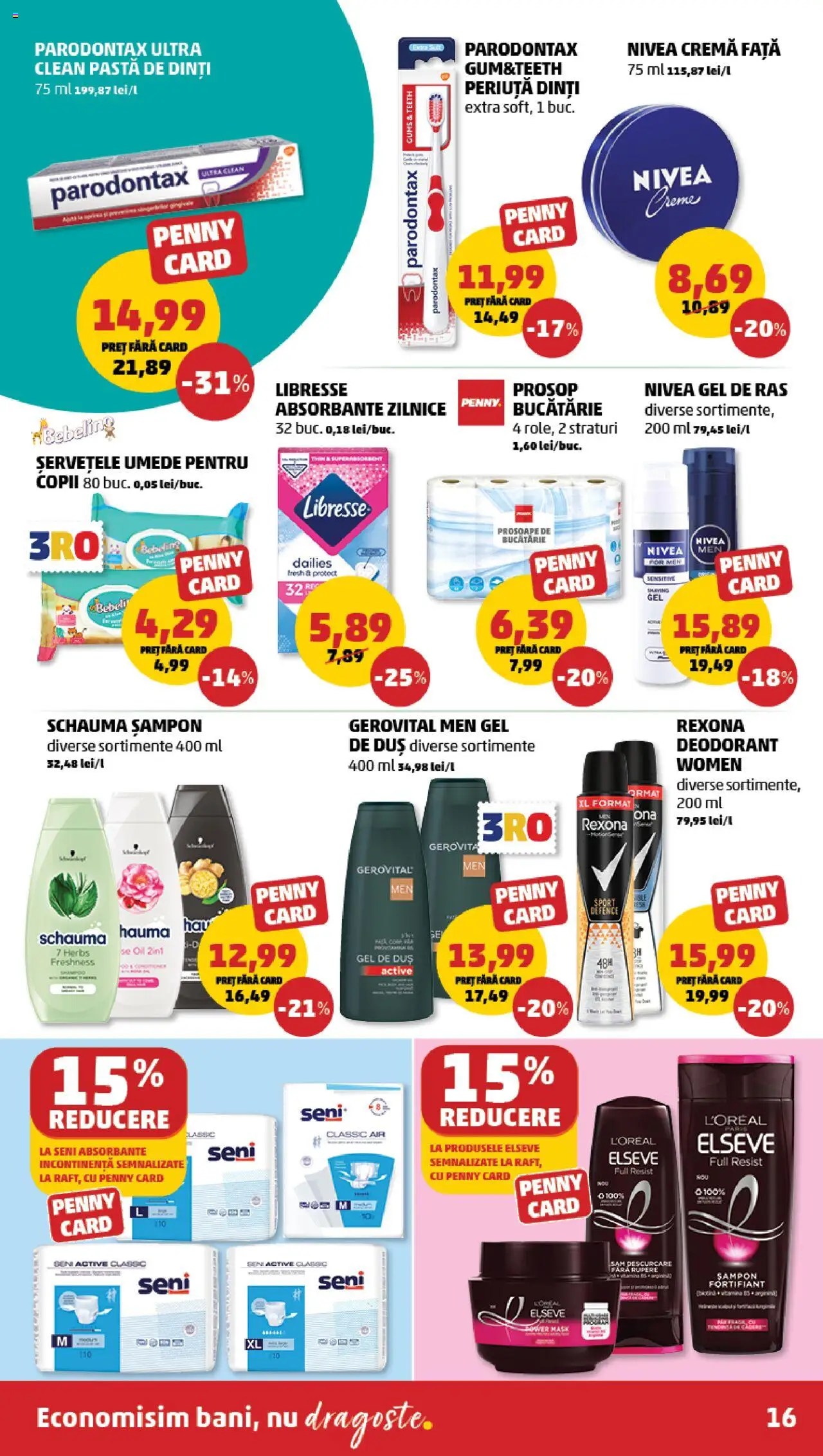 Catalog PENNY Market 26 Februarie - 4 Martie 2025 | Pagina 16 | Produse: Bucătărie, Duș, Cremă, Șervețele umede
