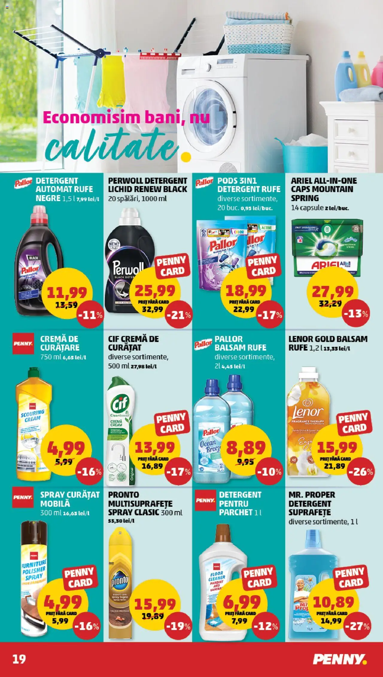 Catalog PENNY Market 26 Februarie - 4 Martie 2025 | Pagina 19 | Produse: Parchet, Balsam, Cremă, Detergent