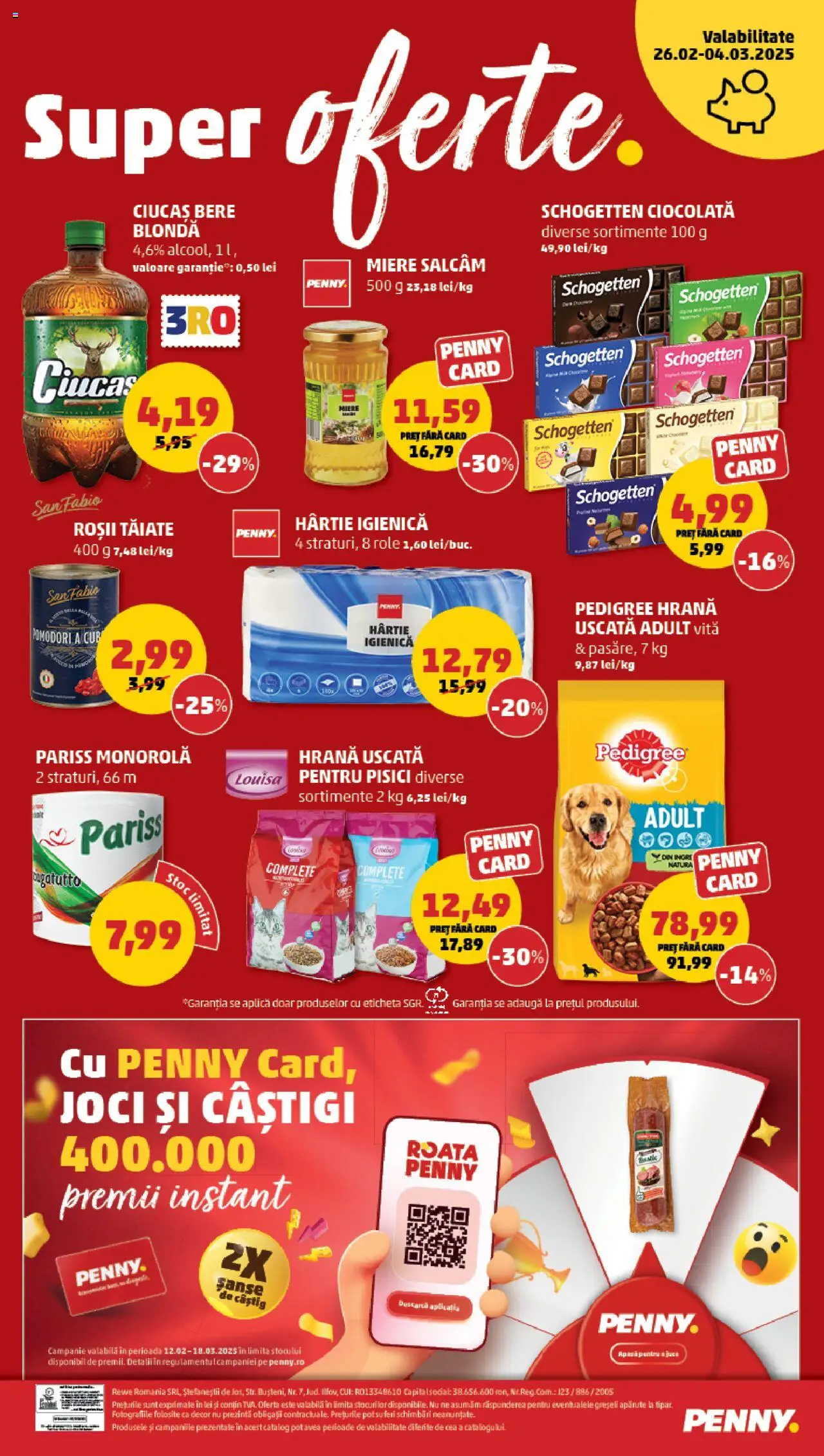 Catalog PENNY Market 26 Februarie - 4 Martie 2025 | Pagina 20 | Produse: Role, Ciocolată, Bere, Roșii