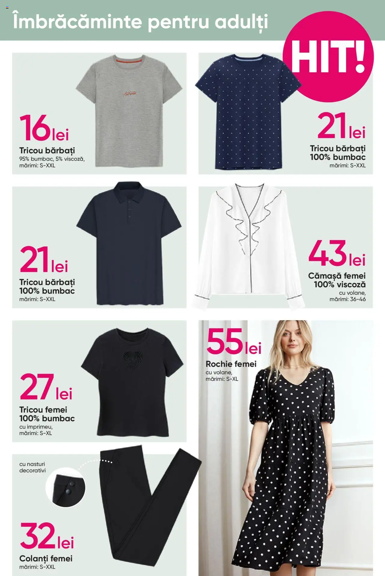 Catalog Pepco 27 Februarie - 12 Martie 2025 | Pagina 3 | Produse: Rochie, Tricou, Colanți