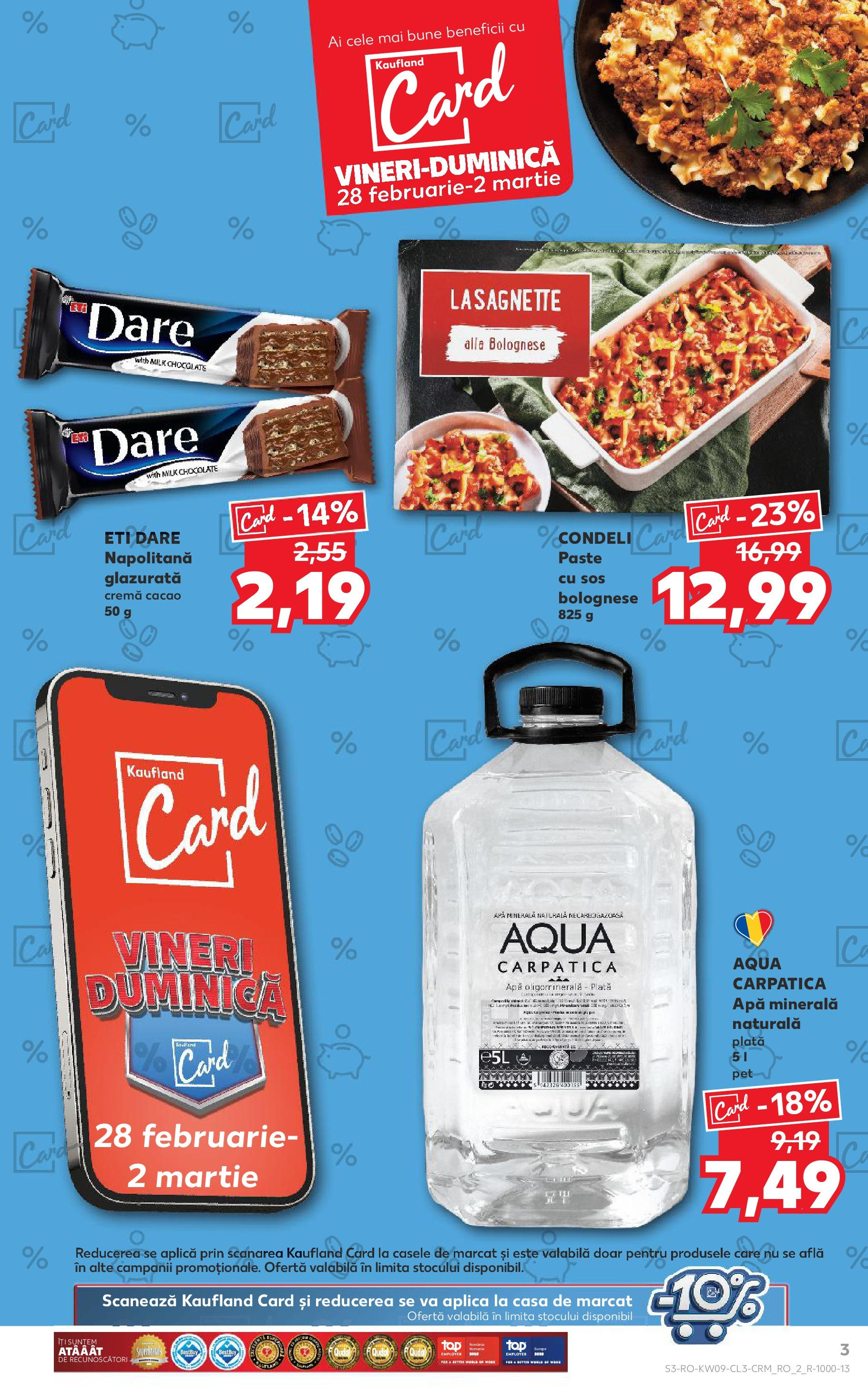Catalog Kaufland 28 Februarie - 2 Martie 2025 | Pagina 3 | Produse: Yazı tahtası kalemi, Cremă, Paste, Sos