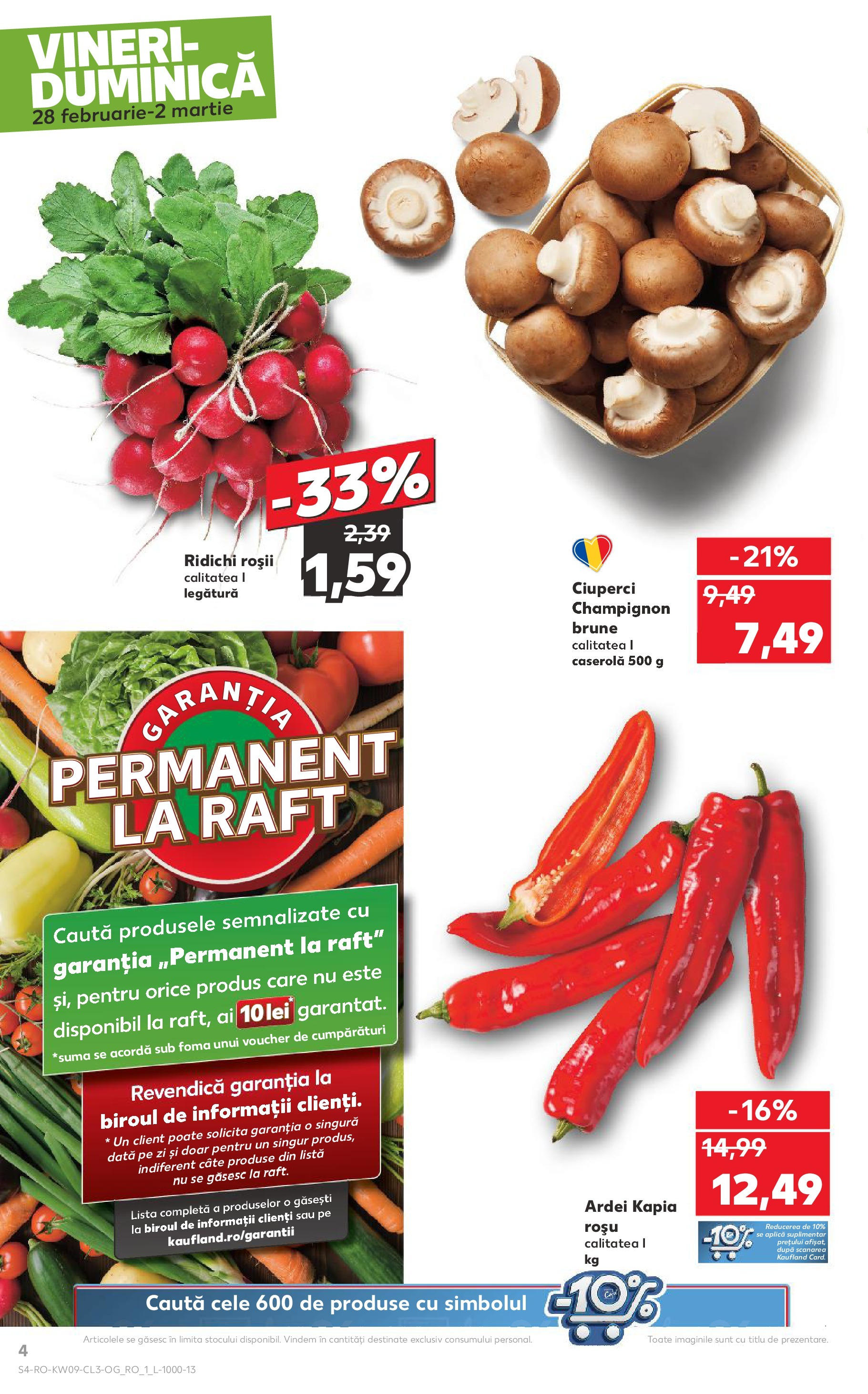 Catalog Kaufland 28 Februarie - 2 Martie 2025 | Pagina 4 | Produse: Ciuperci, Ardei, Roșii, Sıcak çikolata