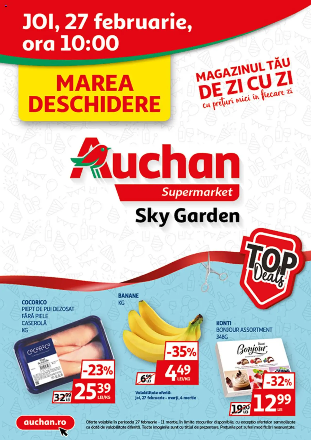 Catalog Auchan 27 Februarie - 11 Martie 2025 | Pagina 1 | Produse: Mici, Banane