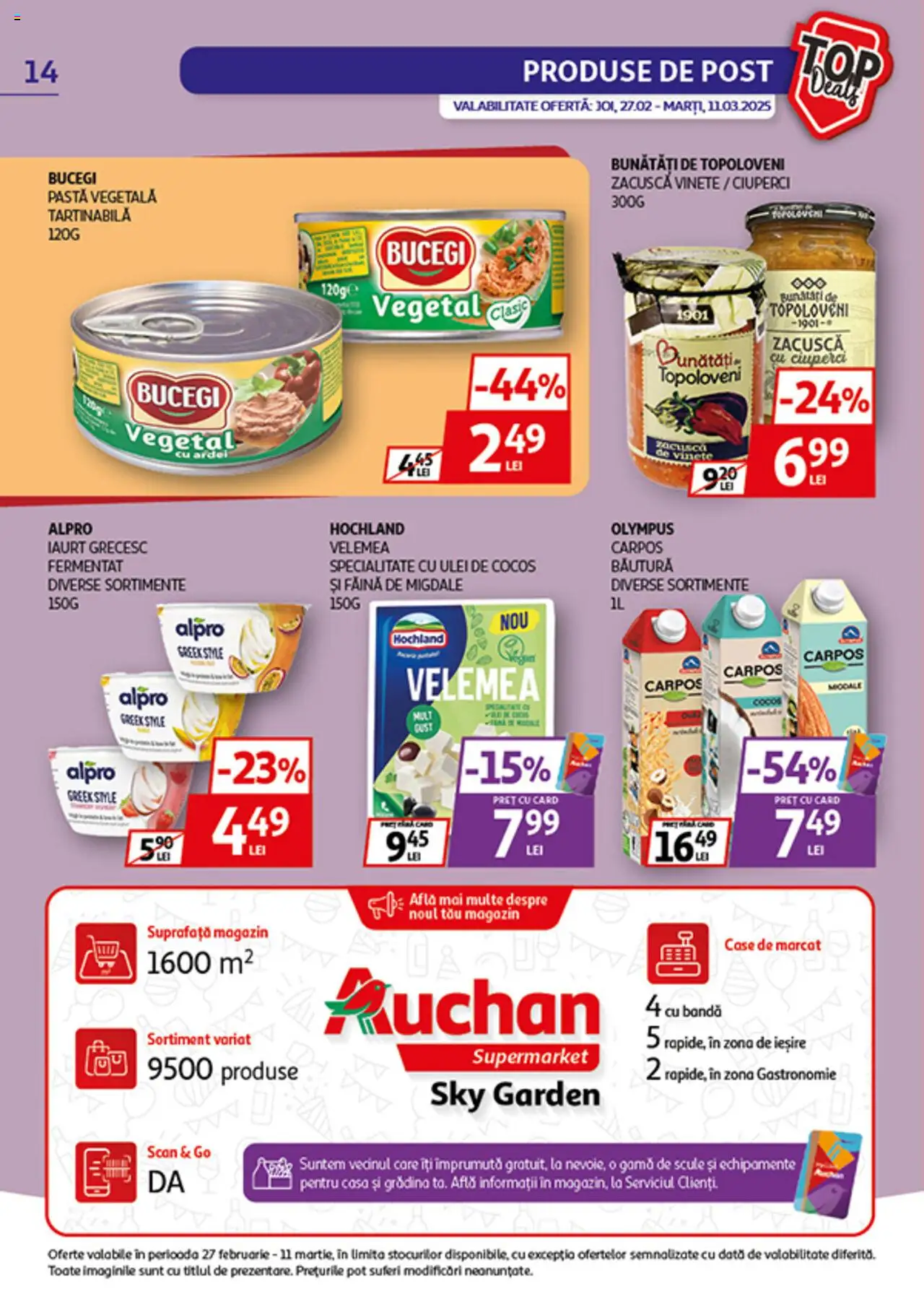 Catalog Auchan 27 Februarie - 11 Martie 2025 | Pagina 14 | Produse: Delgeç, Iaurt, Ulei, Zacuscă