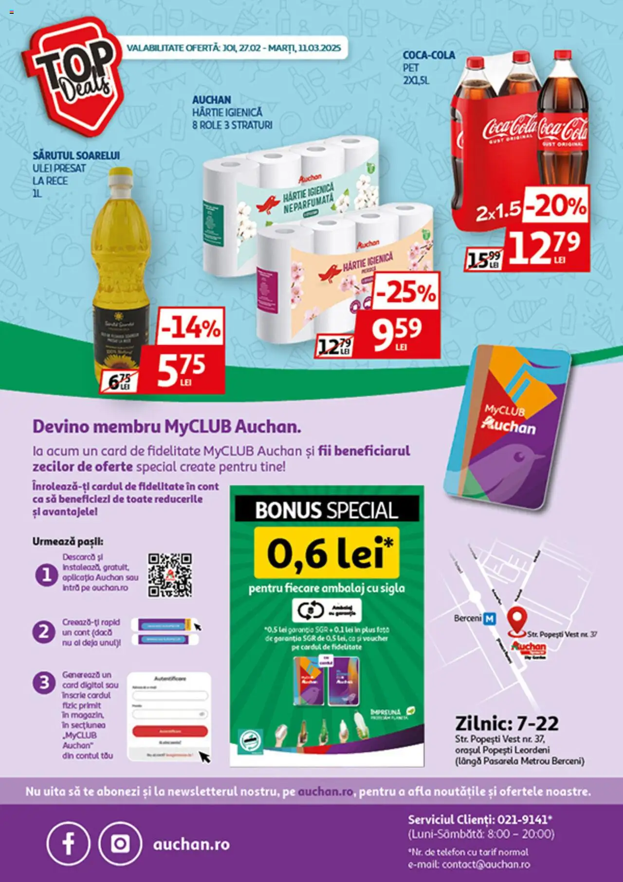 Catalog Auchan 27 Februarie - 11 Martie 2025 | Pagina 16 | Produse: Telefon, Role, Amerikan servis, Ulei