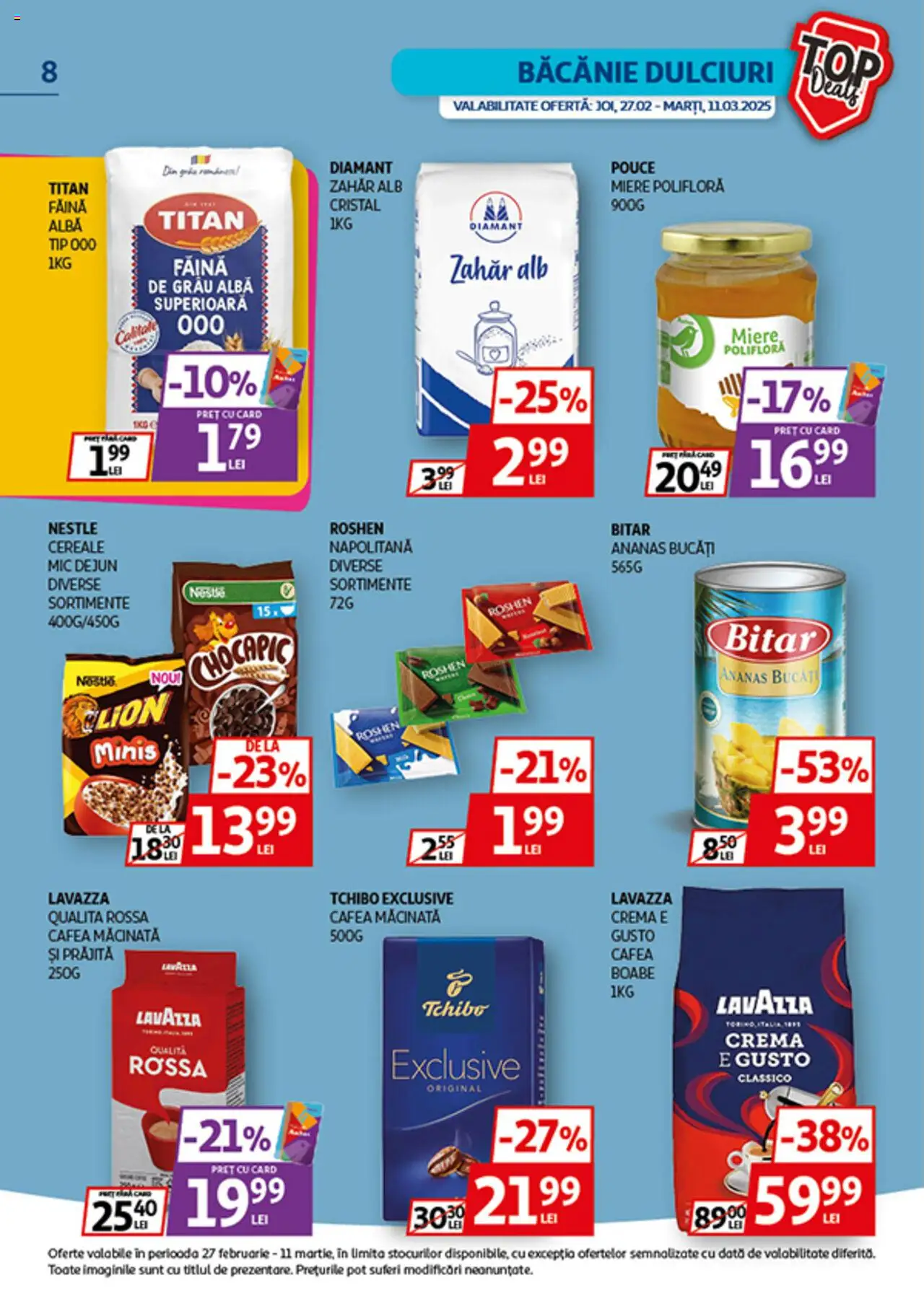 Catalog Auchan 27 Februarie - 11 Martie 2025 | Pagina 8 | Produse: Miere polifloră, Cremă, Făină, Cereale