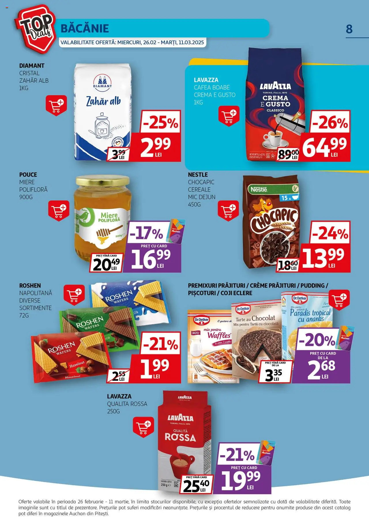 Catalog Auchan 26 Februarie - 11 Martie 2025 | Pagina 8 | Produse: Miere polifloră, Ciocolată, Ananas, Cereale