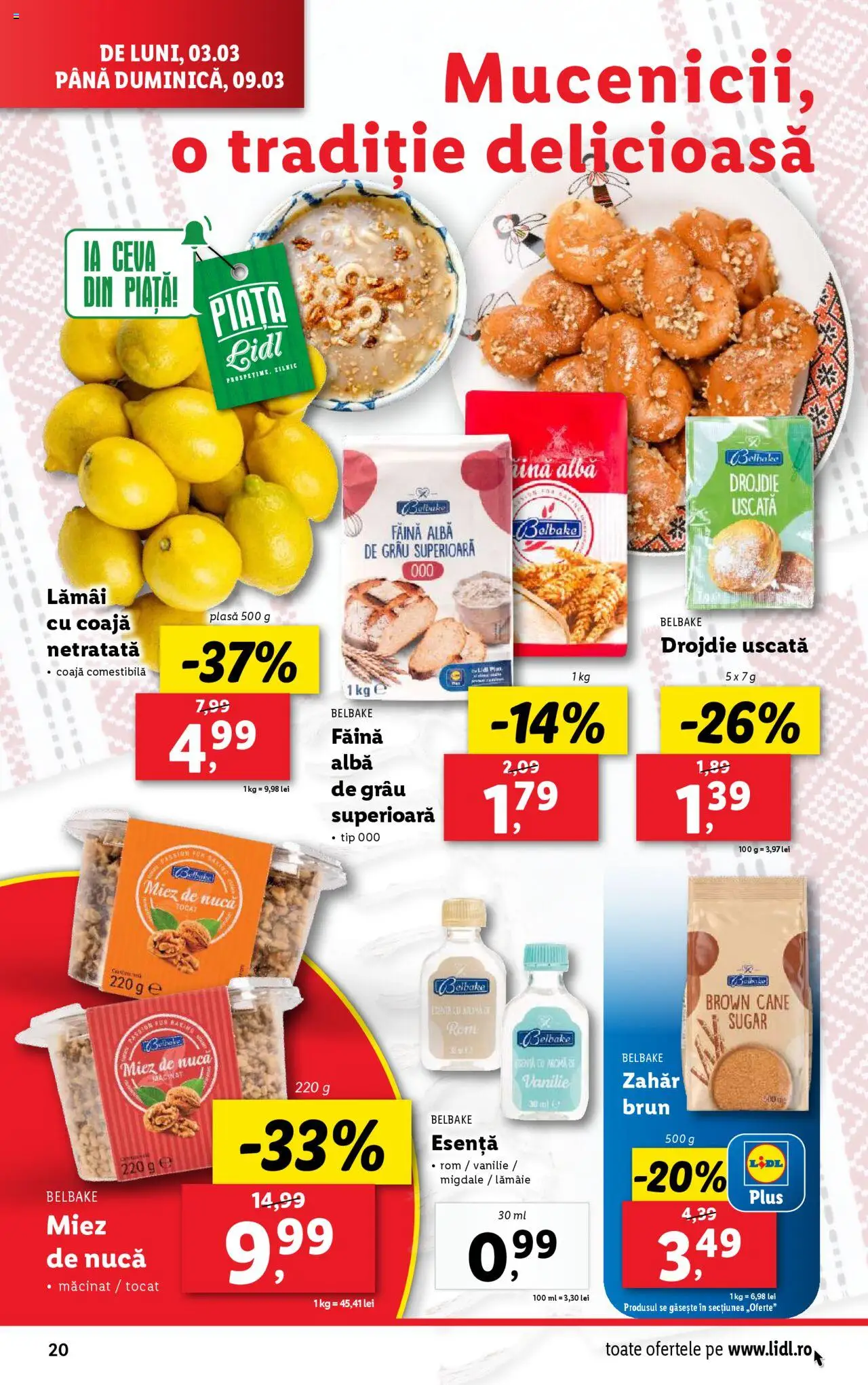 Catalog LIDL 3 - 9 Martie 2025 | Pagina 20 | Produse: Migdale, Rom, Zahăr, Lămâie