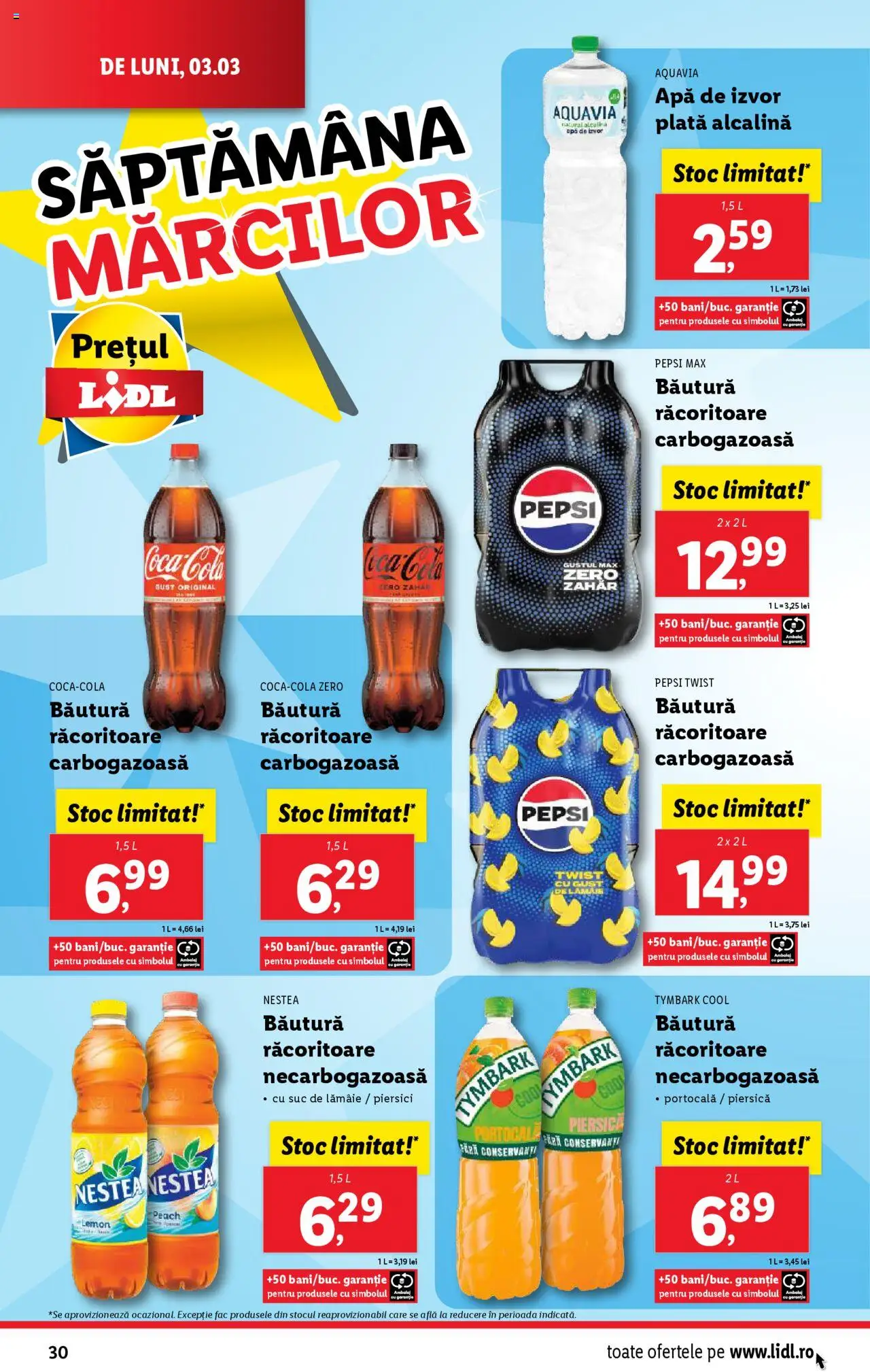 Catalog LIDL 3 - 9 Martie 2025 | Pagina 30 | Produse: Piersică, Suc, Apă, Lămâie