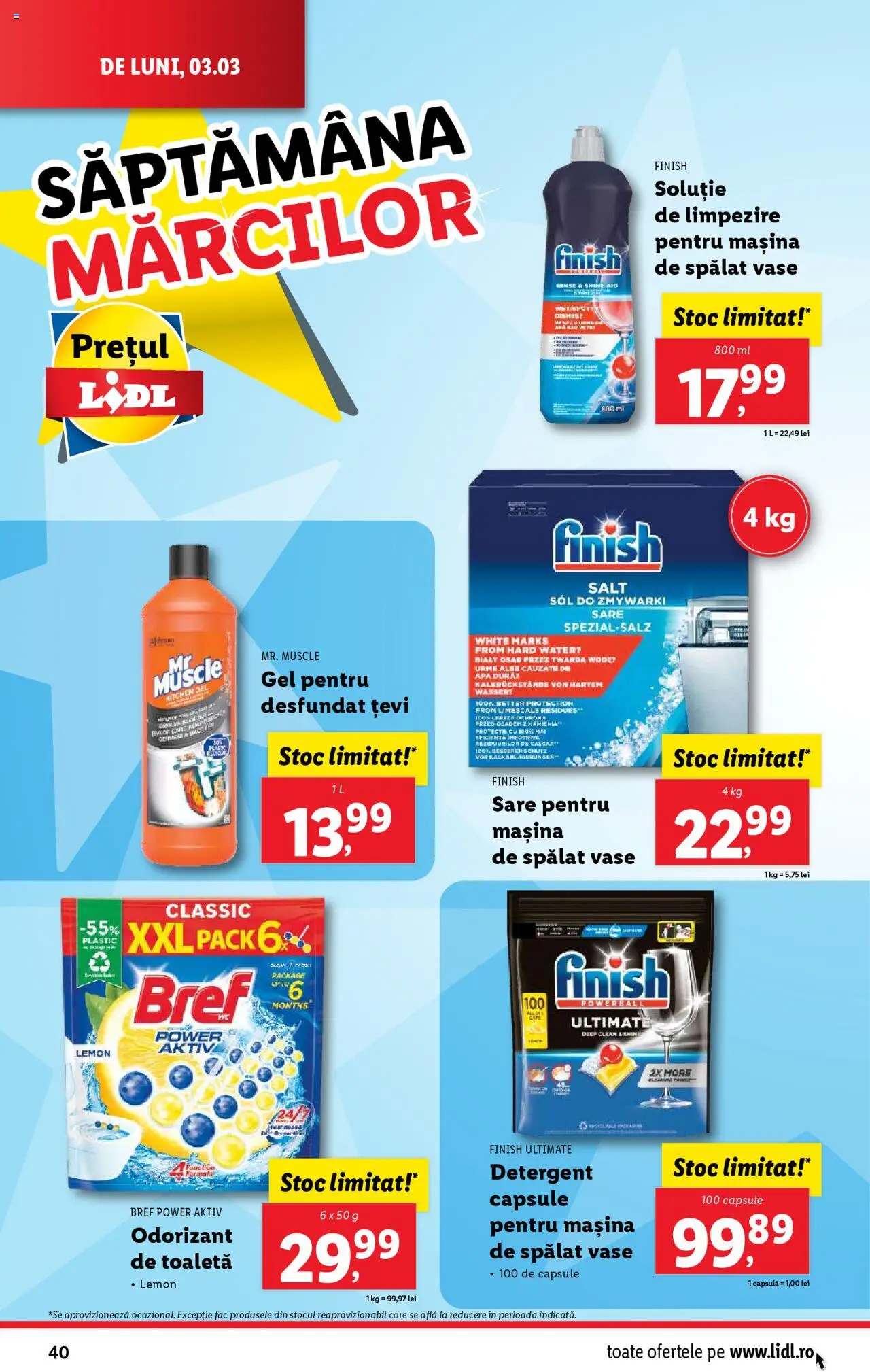 Catalog LIDL 3 - 9 Martie 2025 | Pagina 40 | Produse: Pomelo, Mașină De Spălat, Detergent, Apă