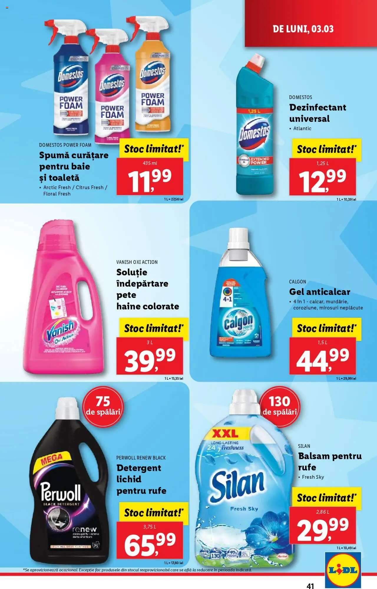Catalog LIDL 3 - 9 Martie 2025 | Pagina 41 | Produse: Toaletă, Balsam, Detergent, Haine