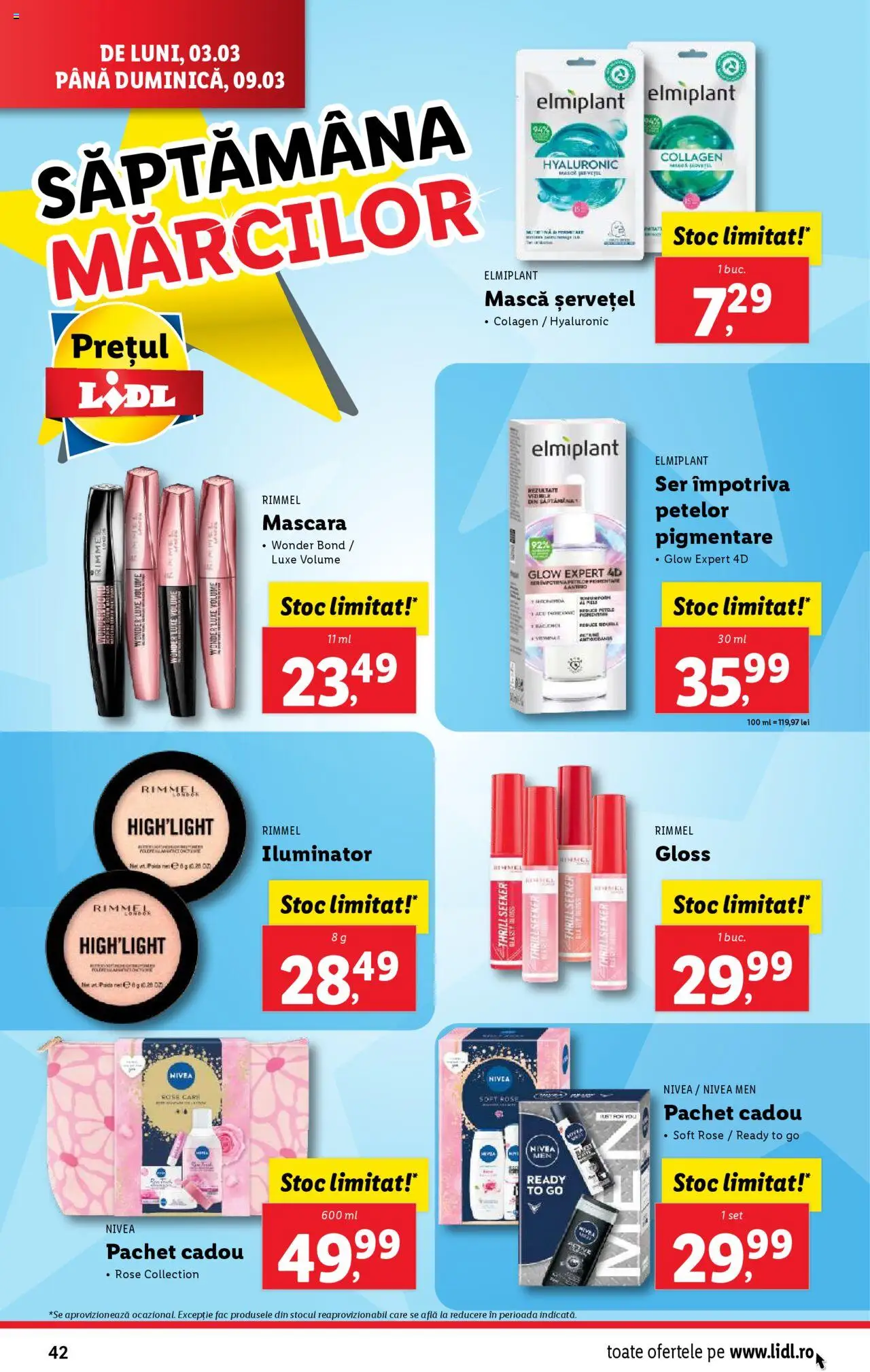 Catalog LIDL 3 - 9 Martie 2025 | Pagina 42 | Produse: Iluminator, Mascara