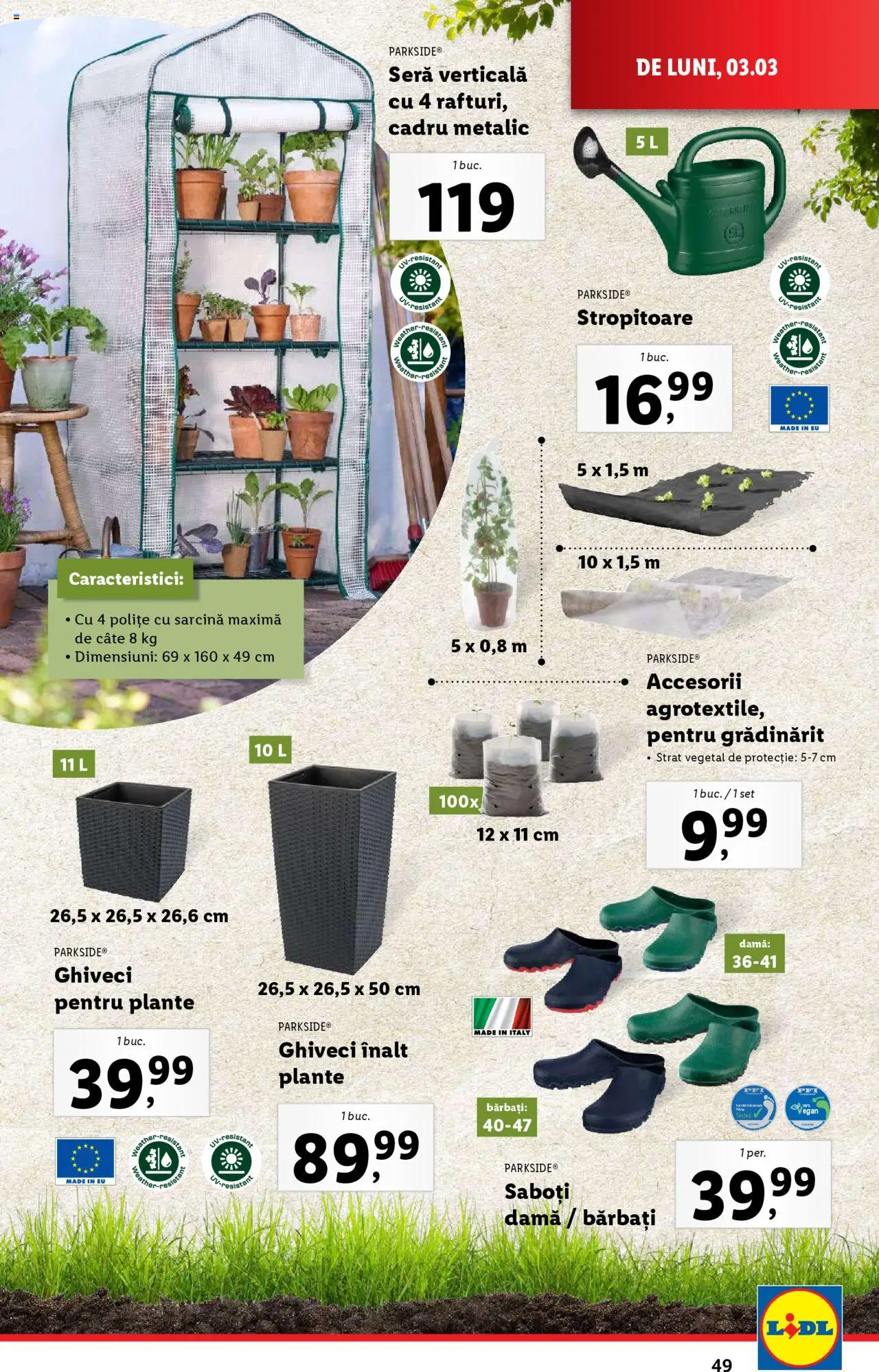 Catalog LIDL 3 - 9 Martie 2025 | Pagina 49 | Produse: Ghiveci