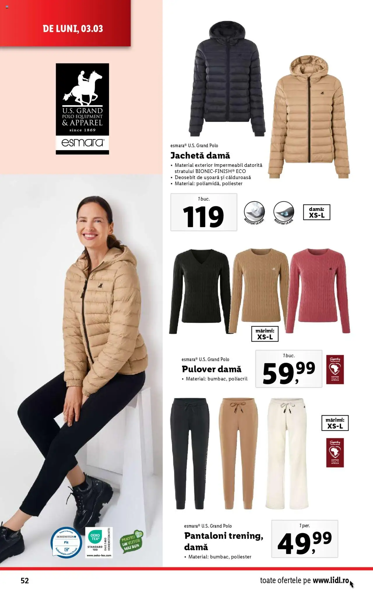 Catalog LIDL 3 - 9 Martie 2025 | Pagina 52 | Produse: Jachetă, Pulover, Pantaloni