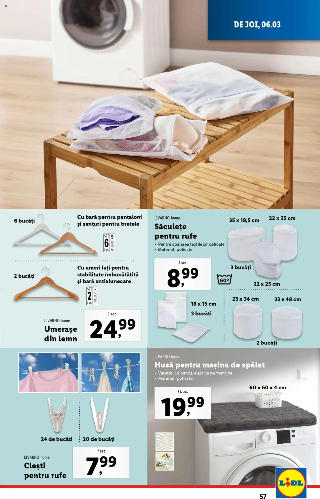 Catalog LIDL 3 - 9 Martie 2025 | Pagina 57 | Produse: Mașină De Spălat, Pantaloni