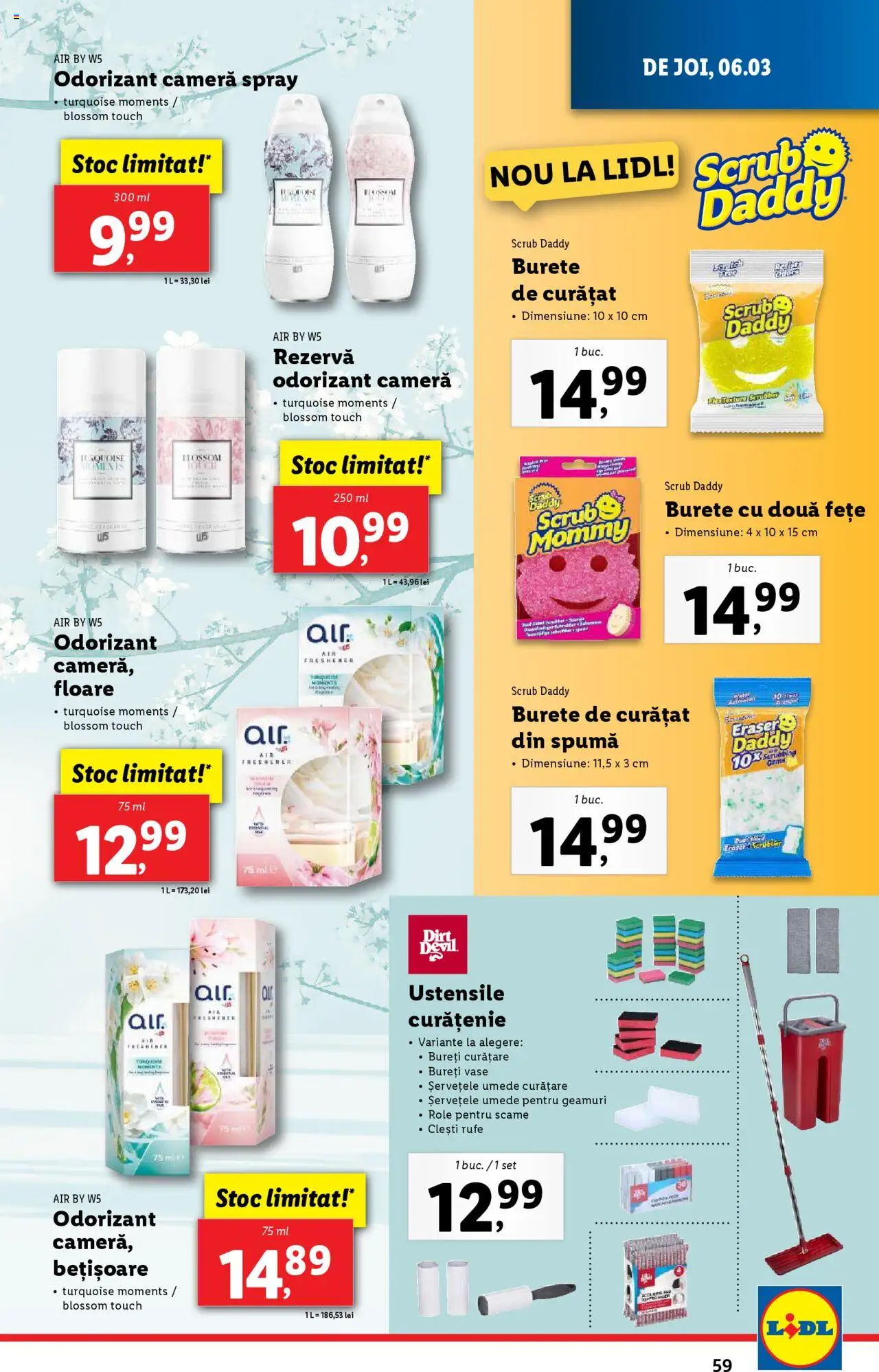 Catalog LIDL 3 - 9 Martie 2025 | Pagina 59 | Produse: Scrub, Role, Burete, Șervețele umede