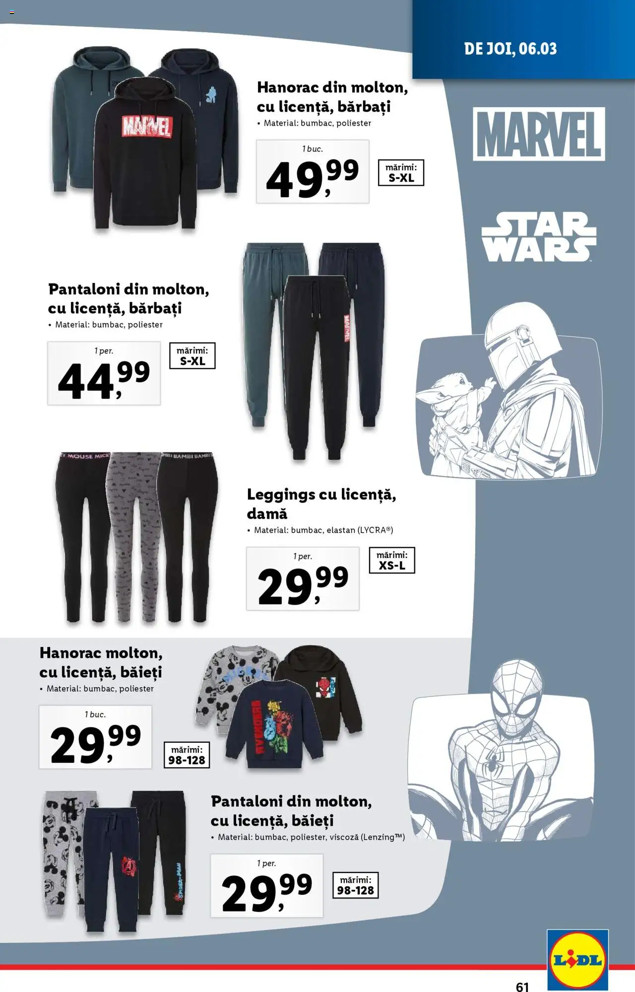 Catalog LIDL 3 - 9 Martie 2025 | Pagina 61 | Produse: Mouse, Pantaloni, Keşe