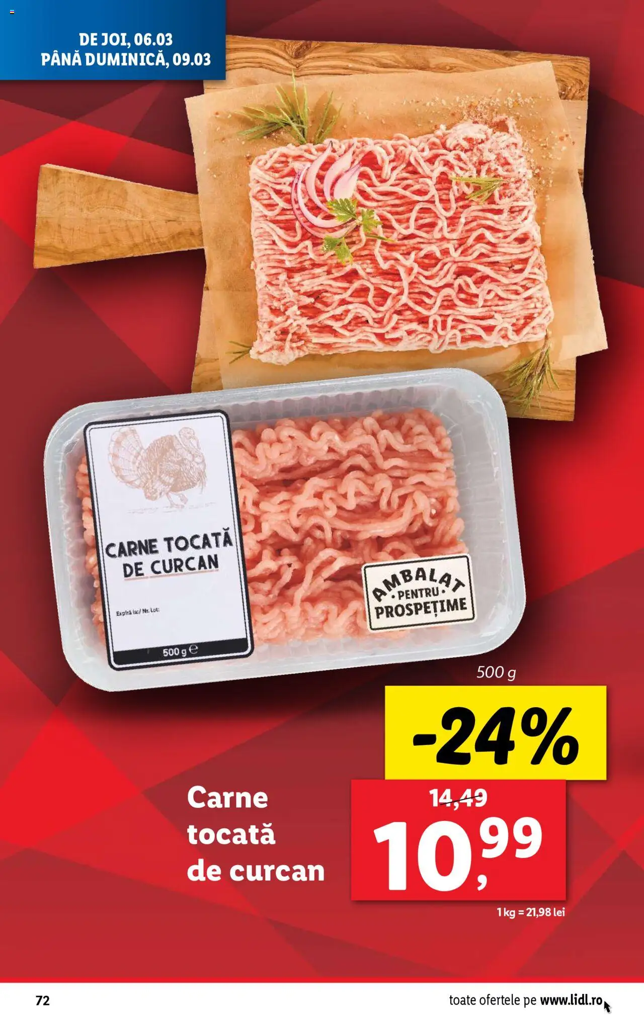 Catalog LIDL 3 - 9 Martie 2025 | Pagina 72 | Produse: Carne tocată