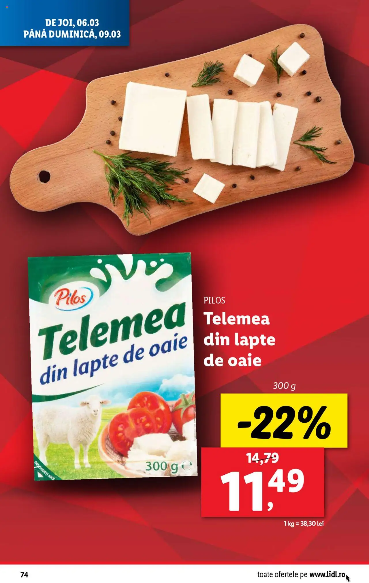 Catalog LIDL 3 - 9 Martie 2025 | Pagina 74 | Produse: Toplar, Lapte