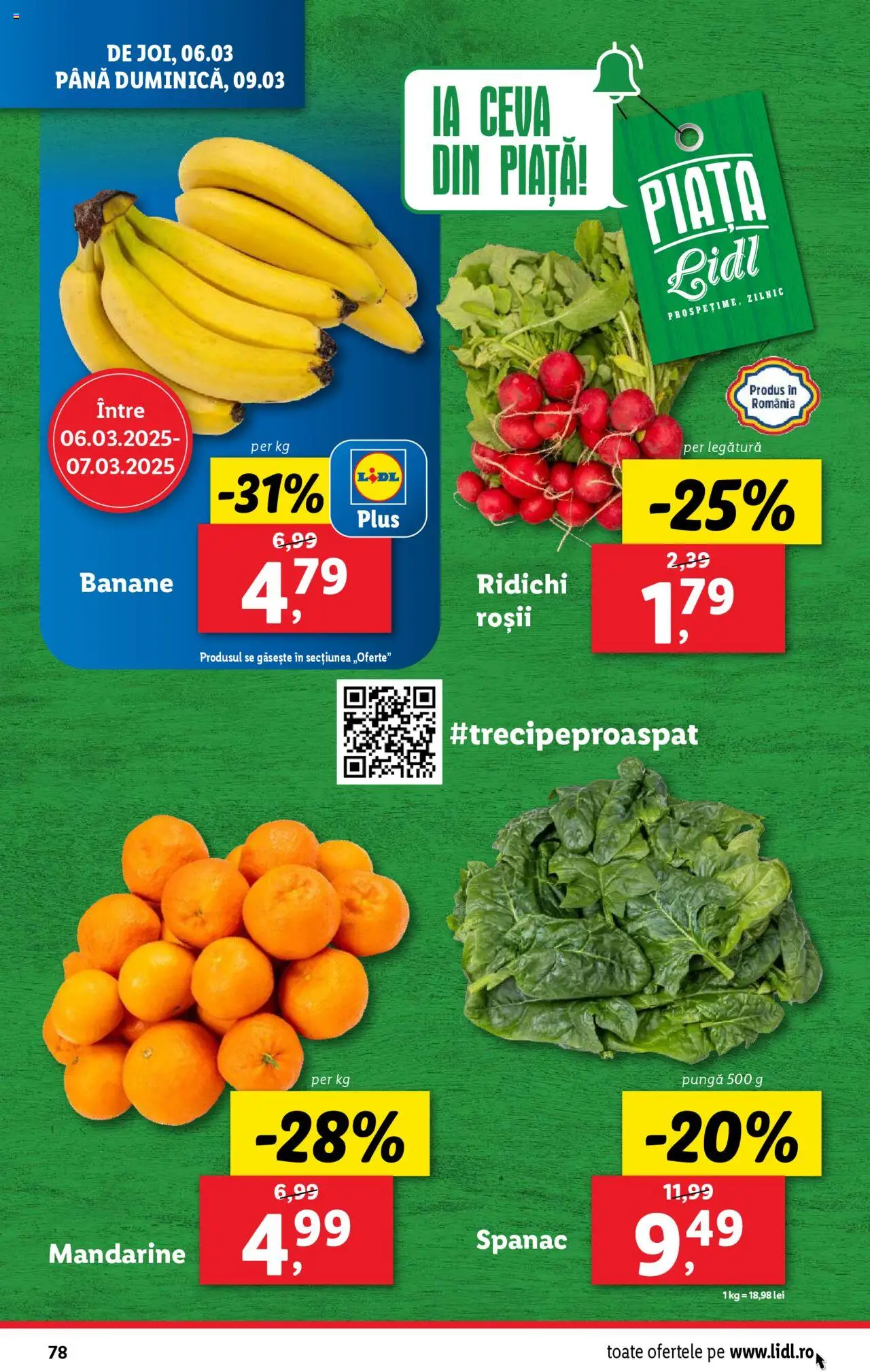 Catalog LIDL 3 - 9 Martie 2025 | Pagina 78 | Produse: Pungă, Banane, Mandarine, Sıcak çikolata