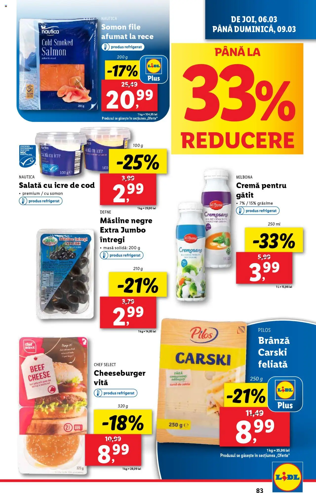 Catalog LIDL 3 - 9 Martie 2025 | Pagina 83 | Produse: Masă, Cremă, Salată cu icre, Salată