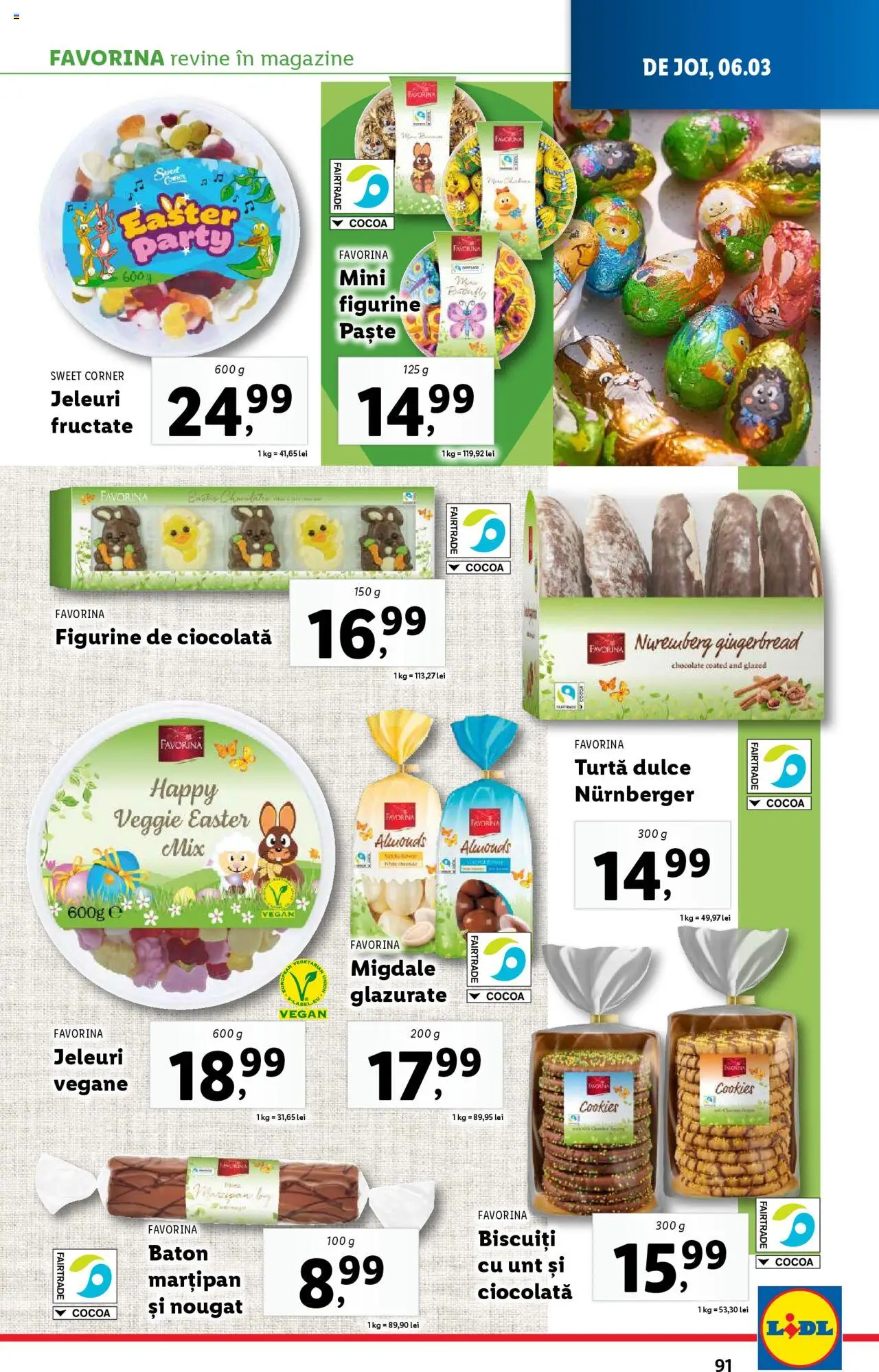 Catalog LIDL 3 - 9 Martie 2025 | Pagina 91 | Produse: Ciocolată, Paste, Biscuiți, Jeleuri