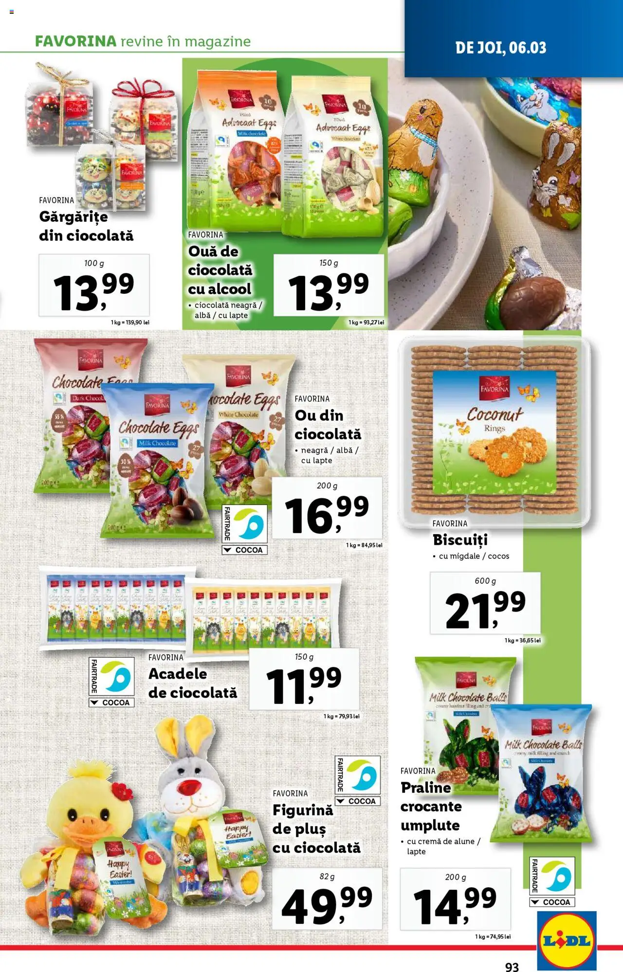 Catalog LIDL 3 - 9 Martie 2025 | Pagina 93 | Produse: Migdale, Praline, Lapte, Cremă
