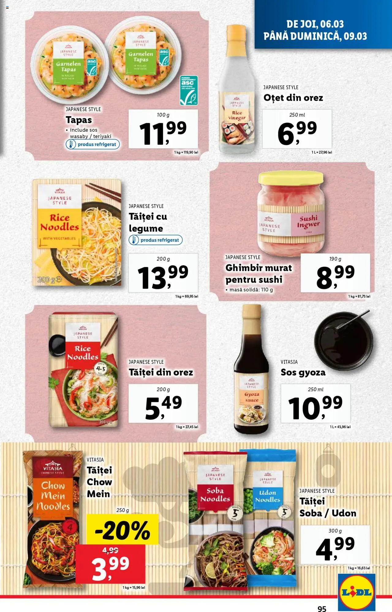 Catalog LIDL 3 - 9 Martie 2025 | Pagina 95 | Produse: Delgeç, Oțet, Orez, Sos