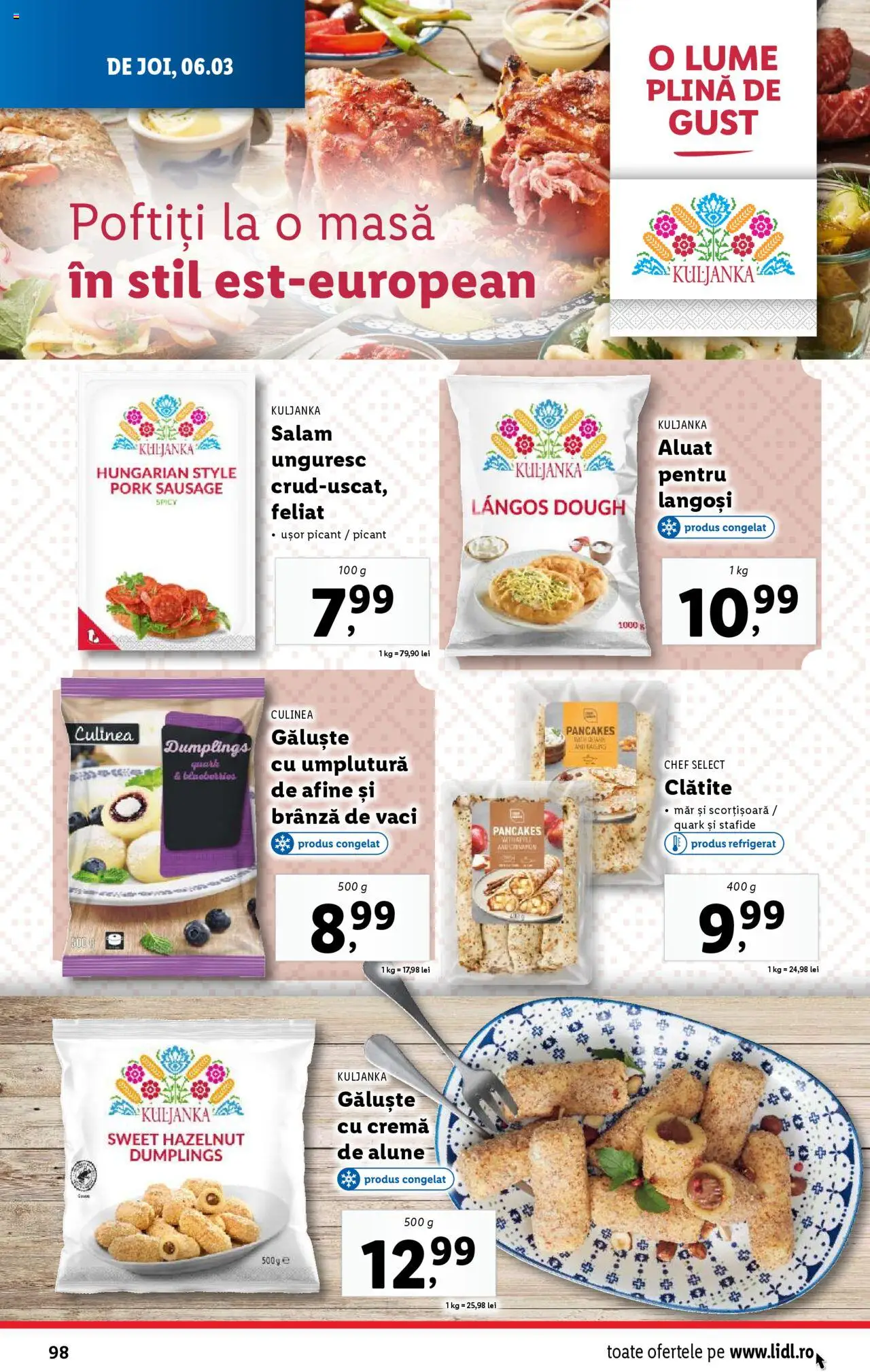 Catalog LIDL 3 - 9 Martie 2025 | Pagina 98 | Produse: Masă, Clătite, Brânză, Cremă