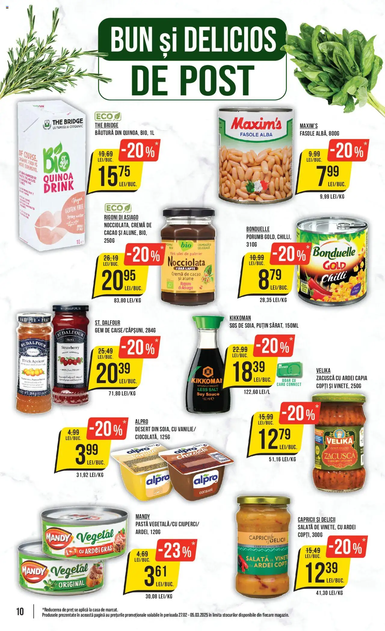 Catalog Mega Image 27 Februarie - 5 Martie 2025 | Pagina 10 | Produse: Konuşturucu Kuş Yemleri, Gem, Fasole albă, Zacuscă