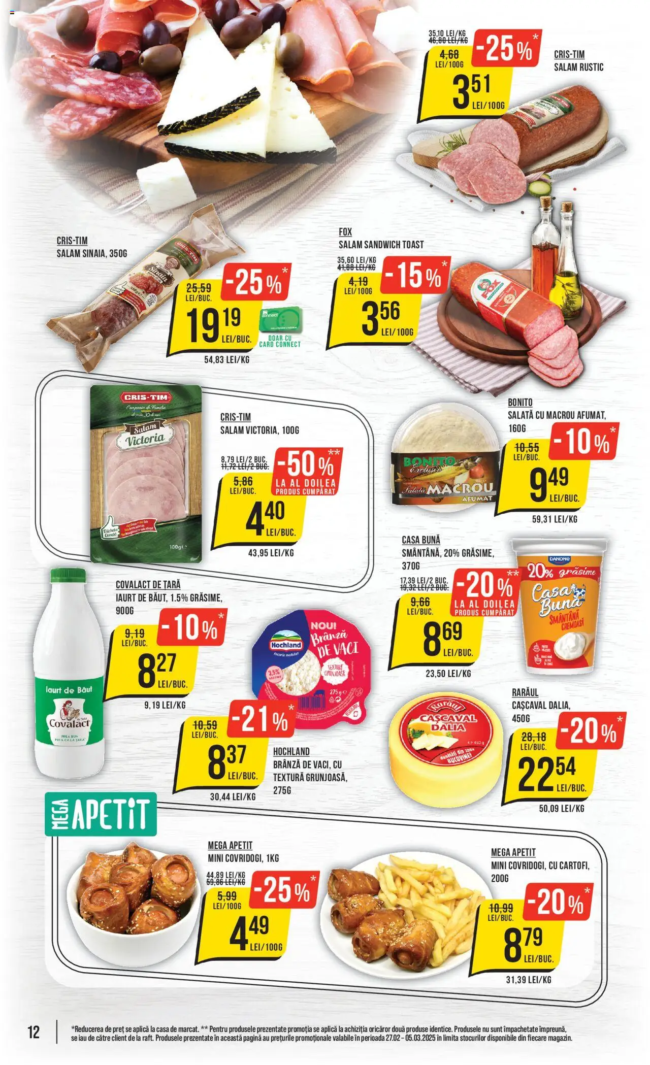Catalog Mega Image 27 Februarie - 5 Martie 2025 | Pagina 12 | Produse: Tırnak makası, Brânză, Salam, Salată