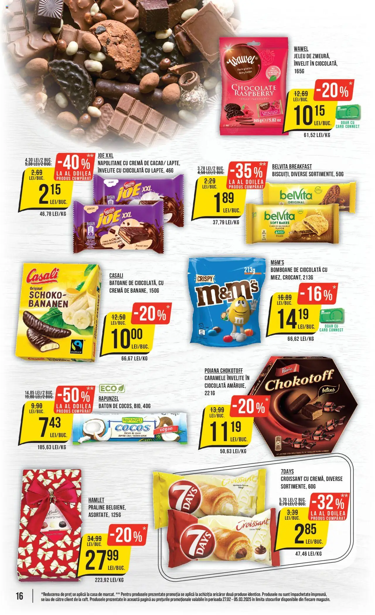 Catalog Mega Image 27 Februarie - 5 Martie 2025 | Pagina 16 | Produse: Napolitane, Cremă, Ciocolată, Bomboane