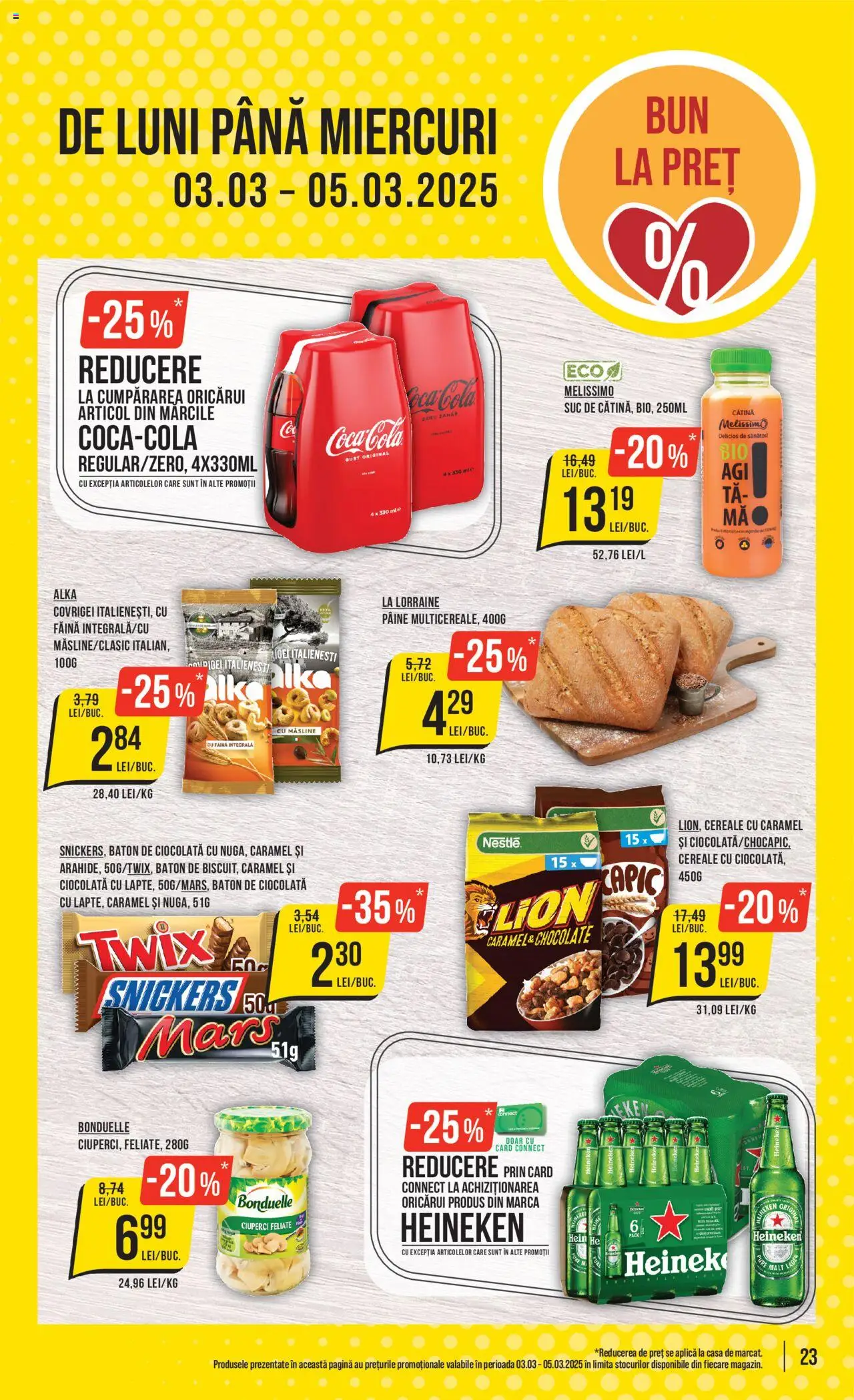 Catalog Mega Image 27 Februarie - 5 Martie 2025 | Pagina 23 | Produse: Măsline, Covrigei, Pâine, Suc