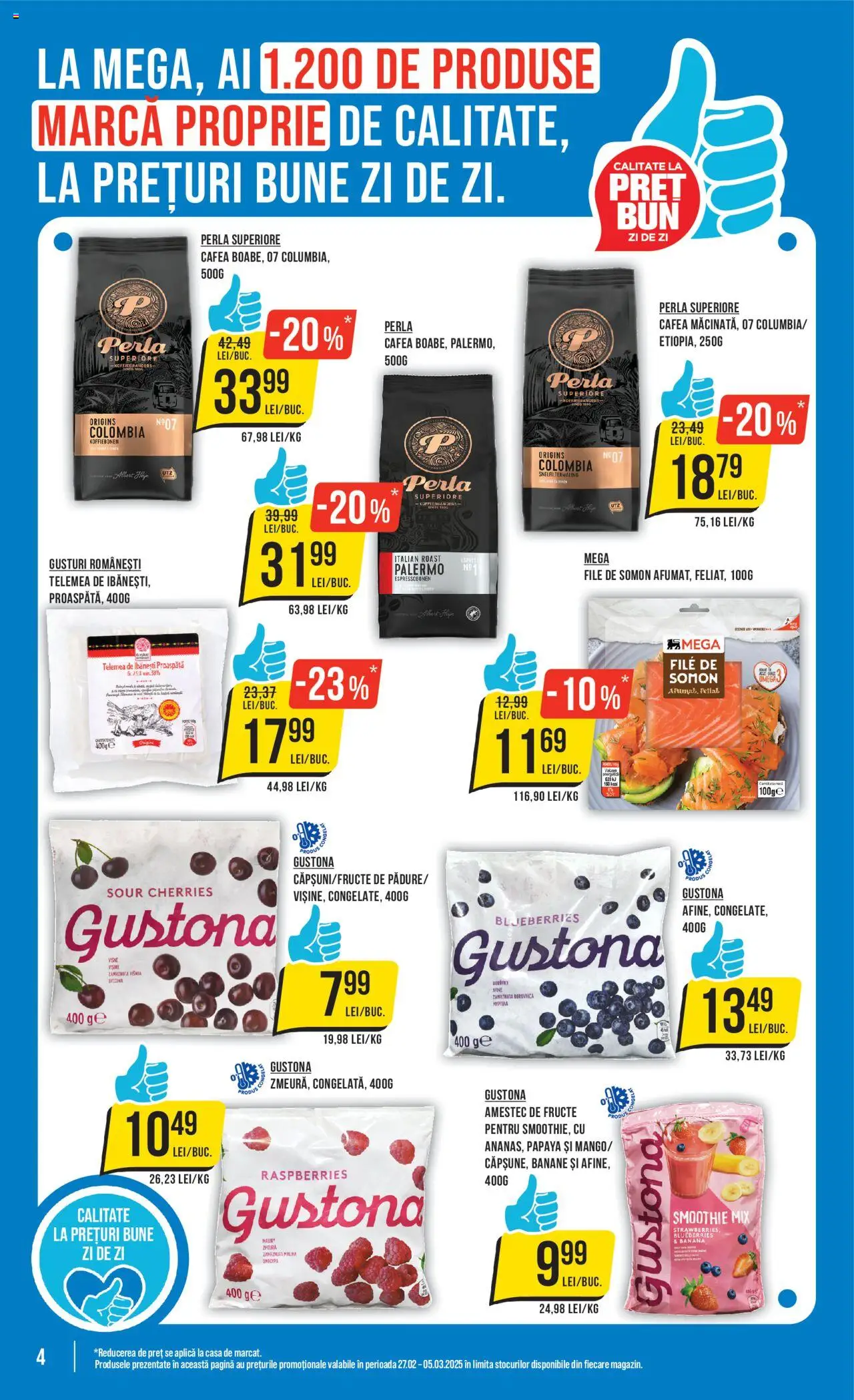 Catalog Mega Image 27 Februarie - 5 Martie 2025 | Pagina 4 | Produse: Afine, Cafea, Smoothie, Fructe