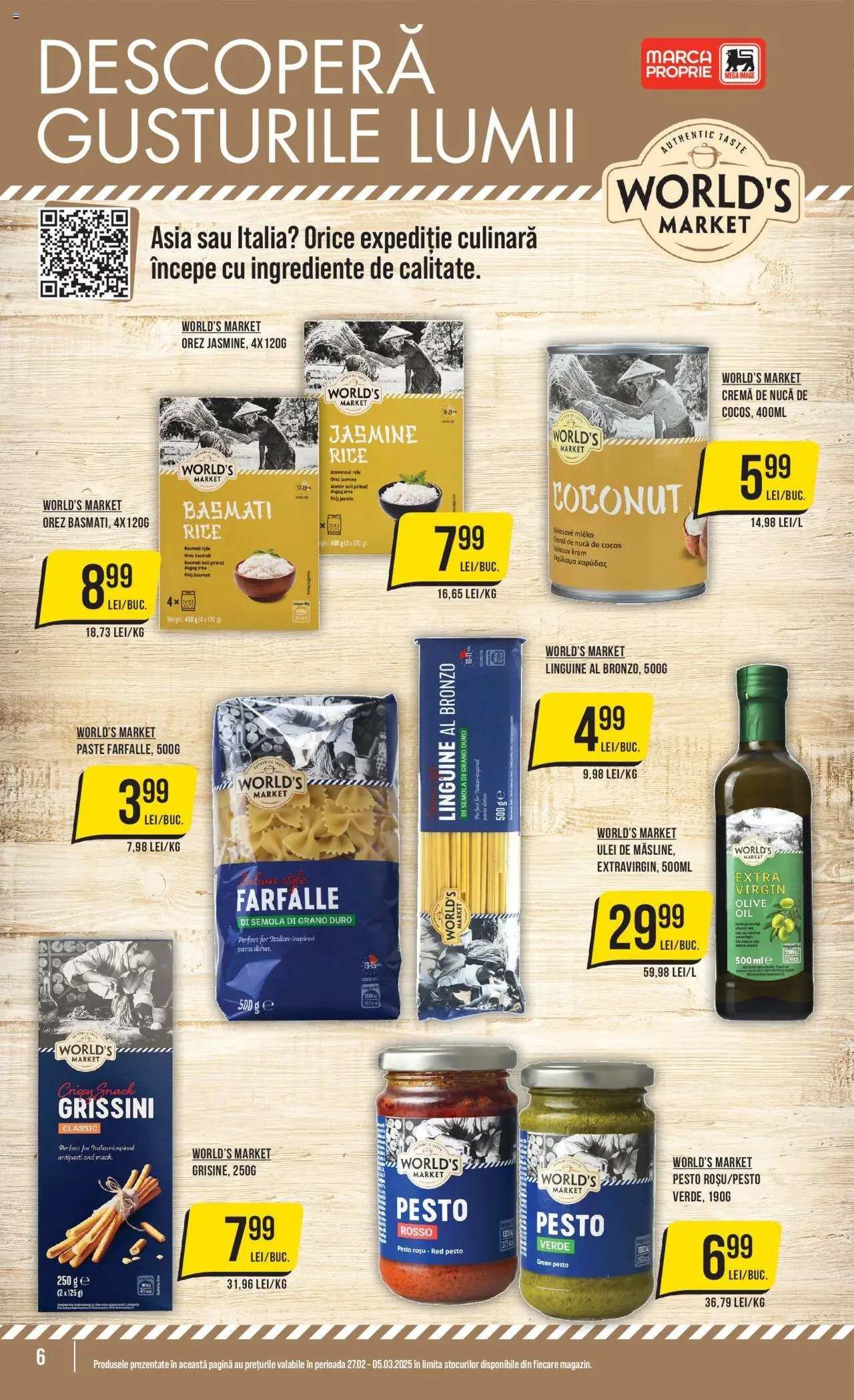 Catalog Mega Image 27 Februarie - 5 Martie 2025 | Pagina 6 | Produse: Cremă, Ulei, Orez, Paste