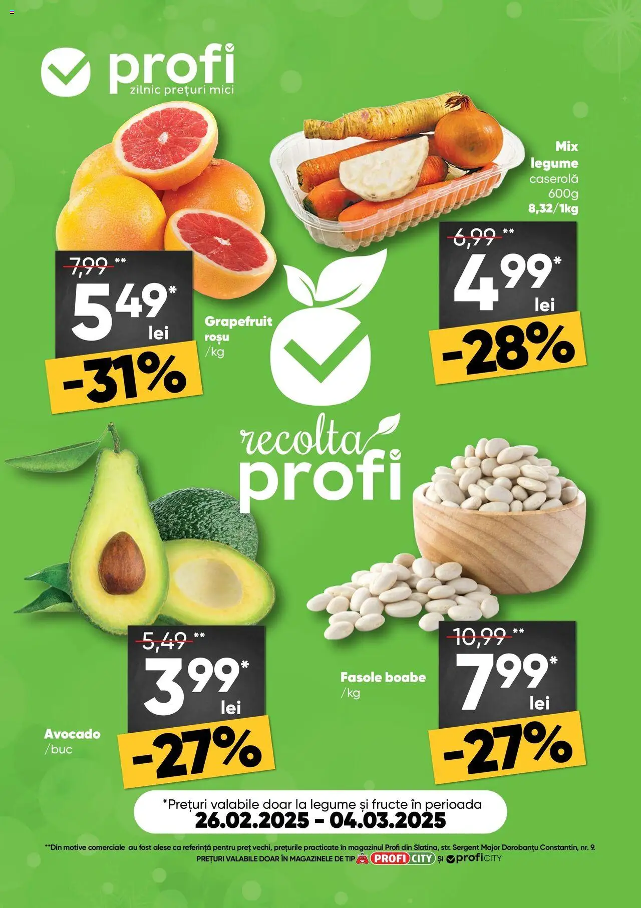 Catalog Profi 26 Februarie - 4 Martie 2025 | Pagina 1 | Produse: Mici, Avocado, Legume, Fructe