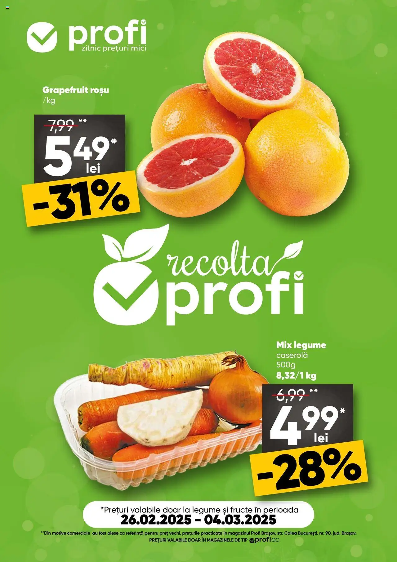 Catalog Profi 26 Februarie - 4 Martie 2025 | Pagina 1 | Produse: Mici, Legume, Fructe
