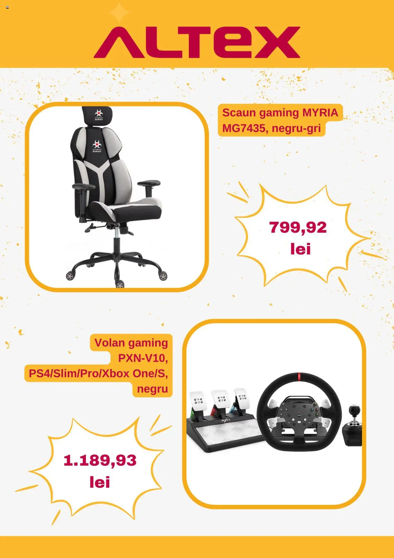 Catalog Altex 27 Februarie - 5 Martie 2025 | Pagina 4 | Produse: Scaun gaming, Scaun