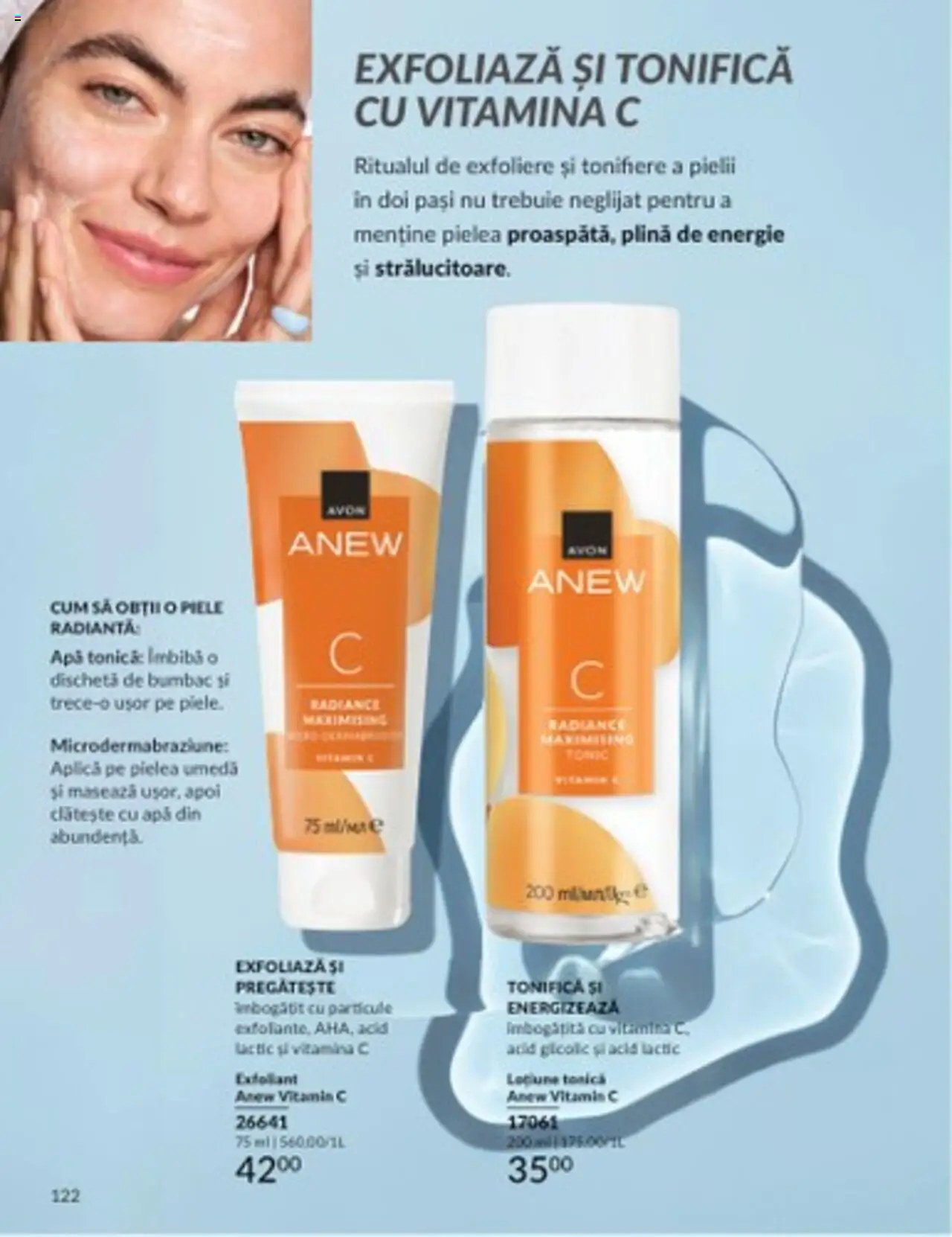 Catalog Avon 1 - 31 Martie 2025 | Pagina 122 | Produse: Exfoliant, Apă