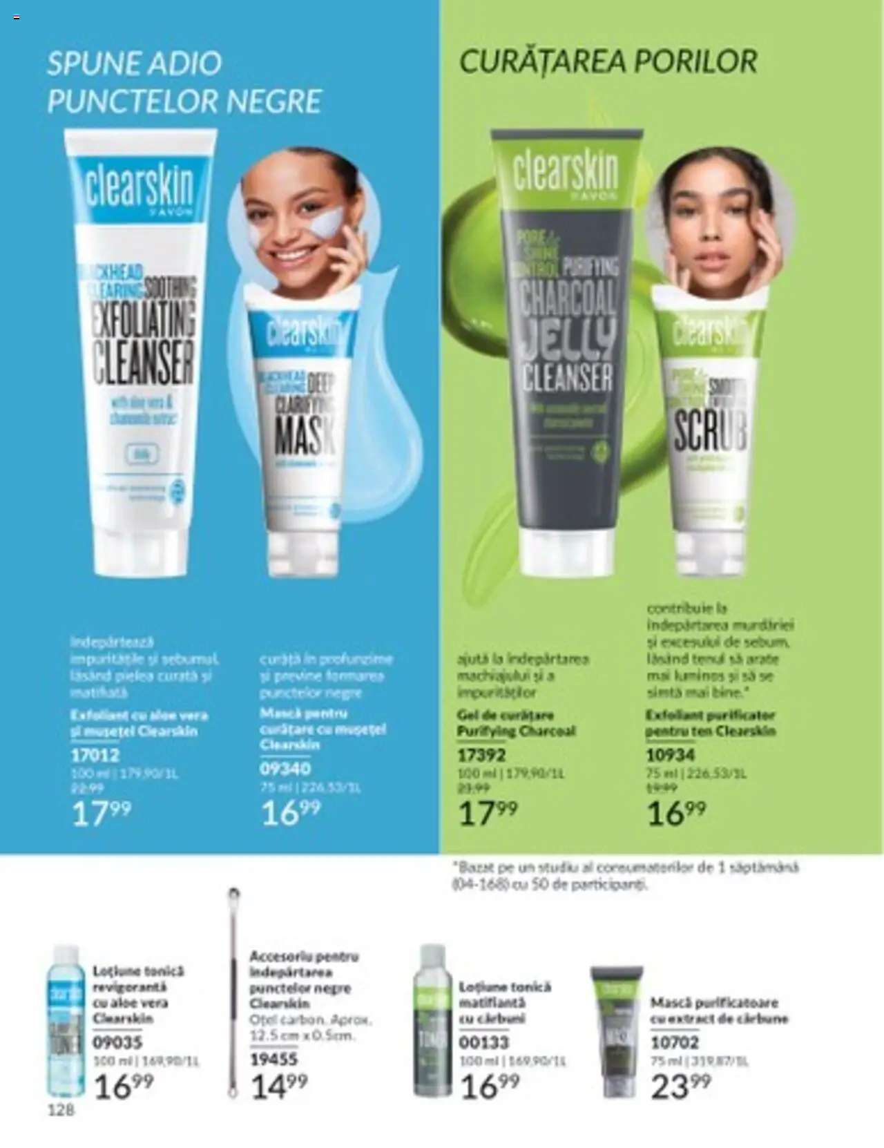 Catalog Avon 1 - 31 Martie 2025 | Pagina 128 | Produse: Exfoliant, Gel de curățare, Scrub, Aloe vera