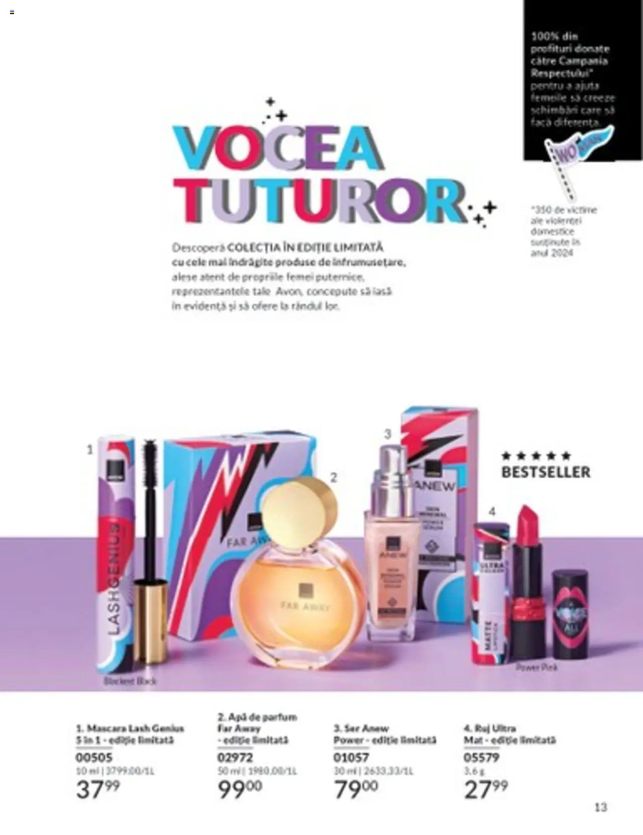 Catalog Avon 1 - 31 Martie 2025 | Pagina 13 | Produse: Mascara, Apă