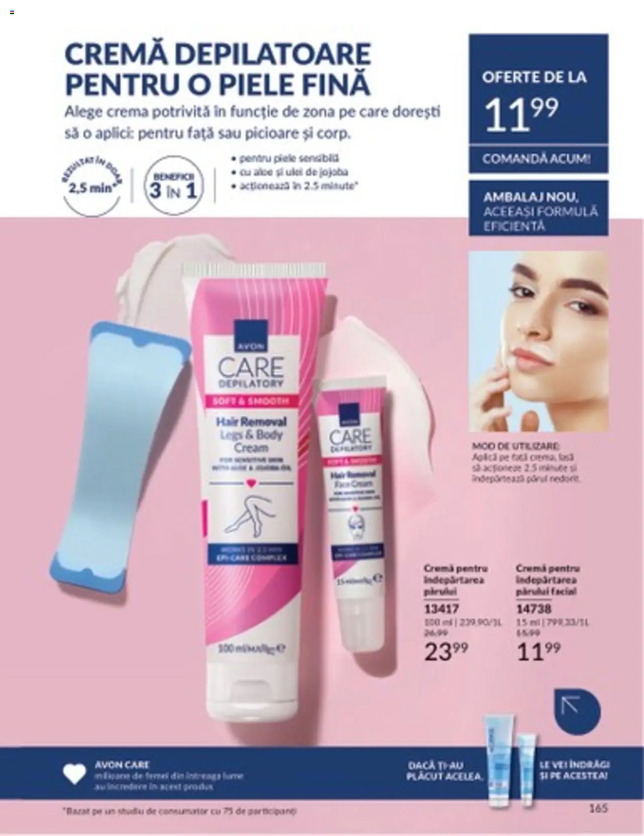 Catalog Avon 1 - 31 Martie 2025 | Pagina 165 | Produse: Body, Cremă, Cremă depilatoare