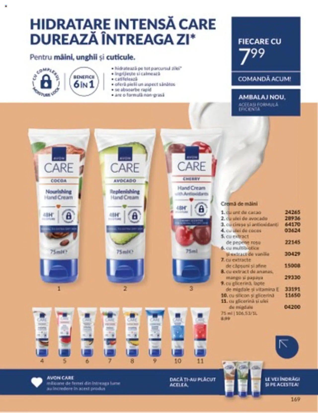 Catalog Avon 1 - 31 Martie 2025 | Pagina 169 | Produse: Migdale, Unt, Cremă, Avocado