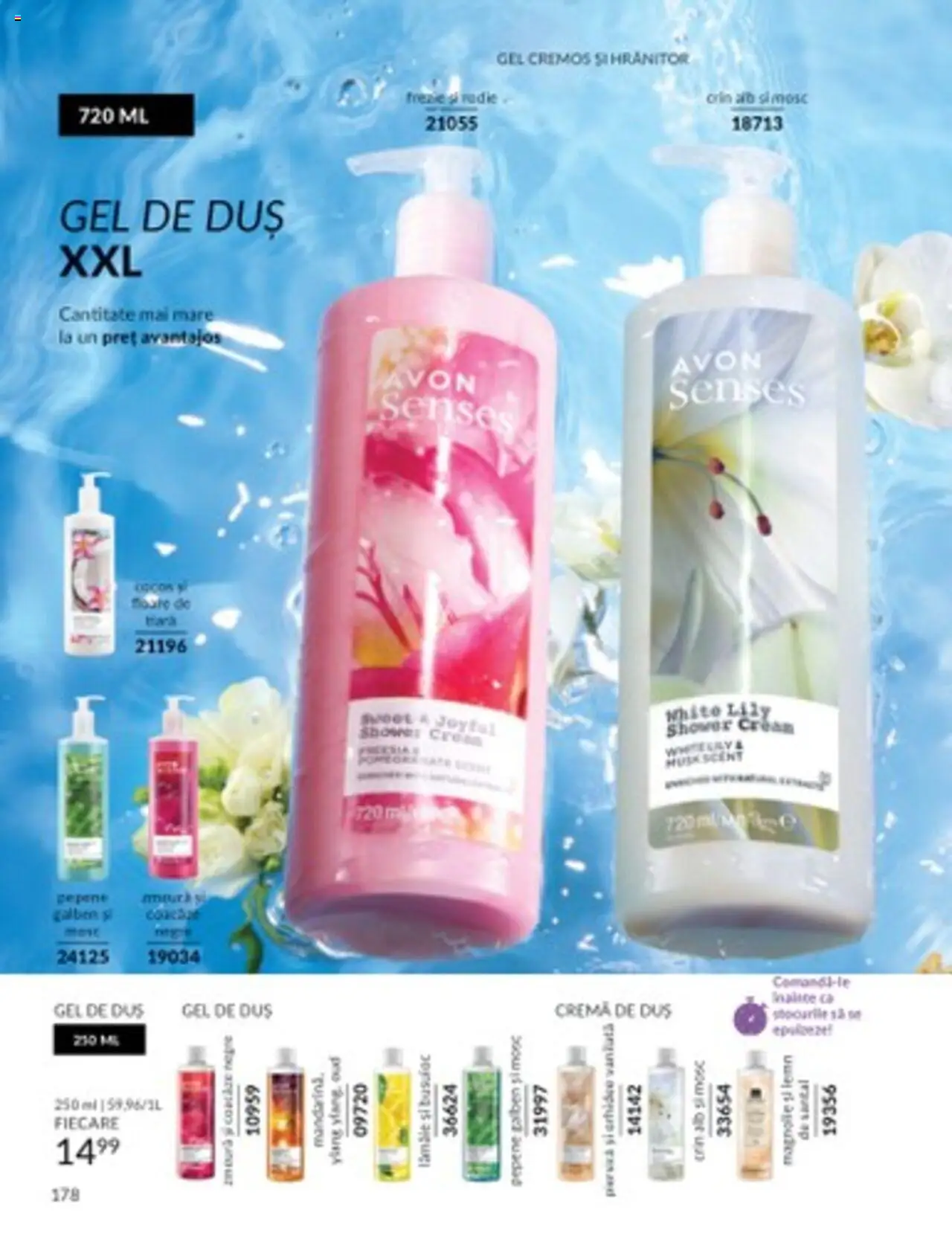 Catalog Avon 1 - 31 Martie 2025 | Pagina 178 | Produse: Duș, Cremă, Gel de duș